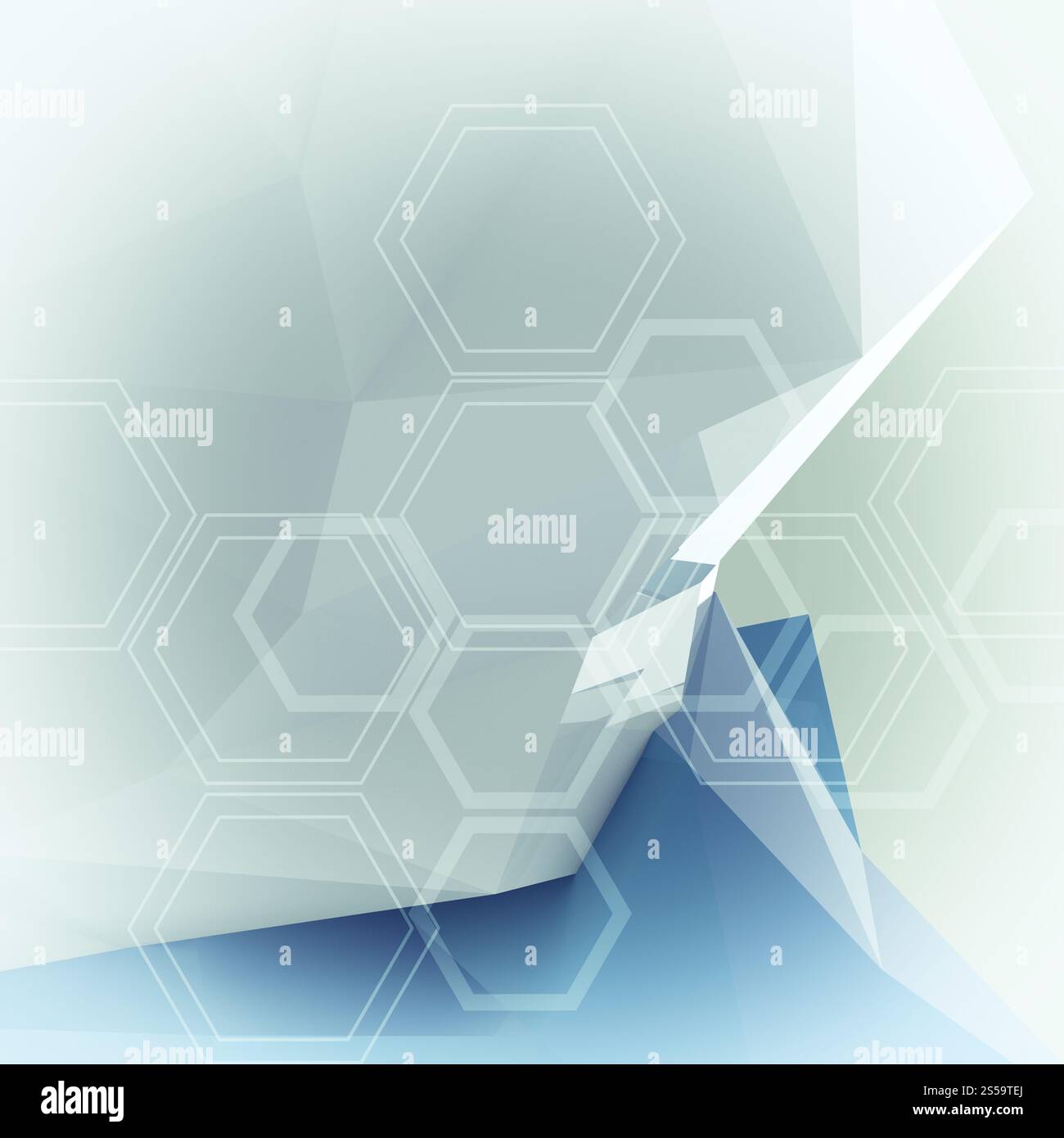 Abstrakte Moleküle low Poly medizinischen Hintergrund Stockfoto