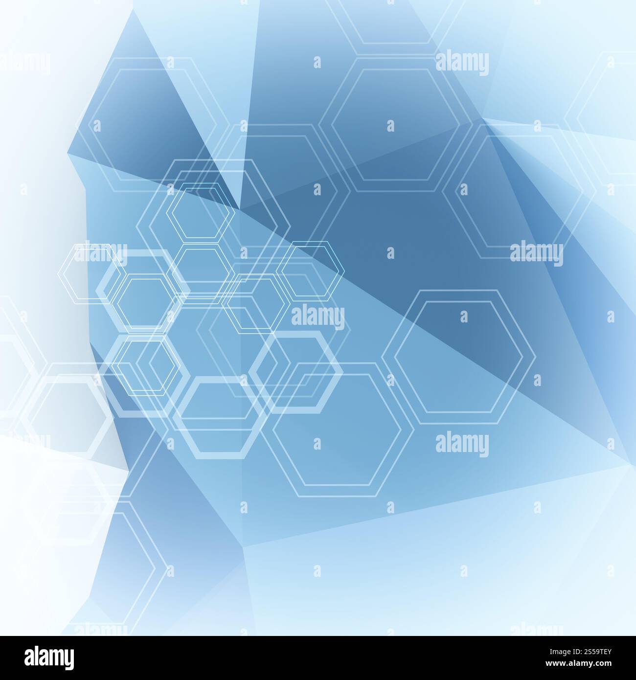Abstrakte Moleküle low Poly medizinischen Hintergrund Stockfoto