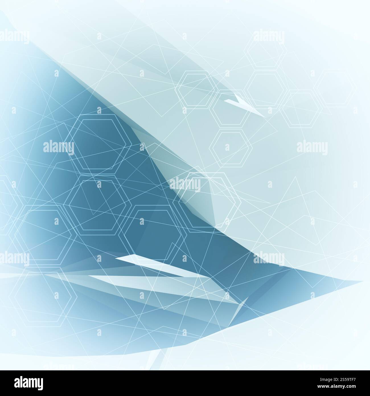 Abstrakte Moleküle low Poly medizinischen Hintergrund Stockfoto