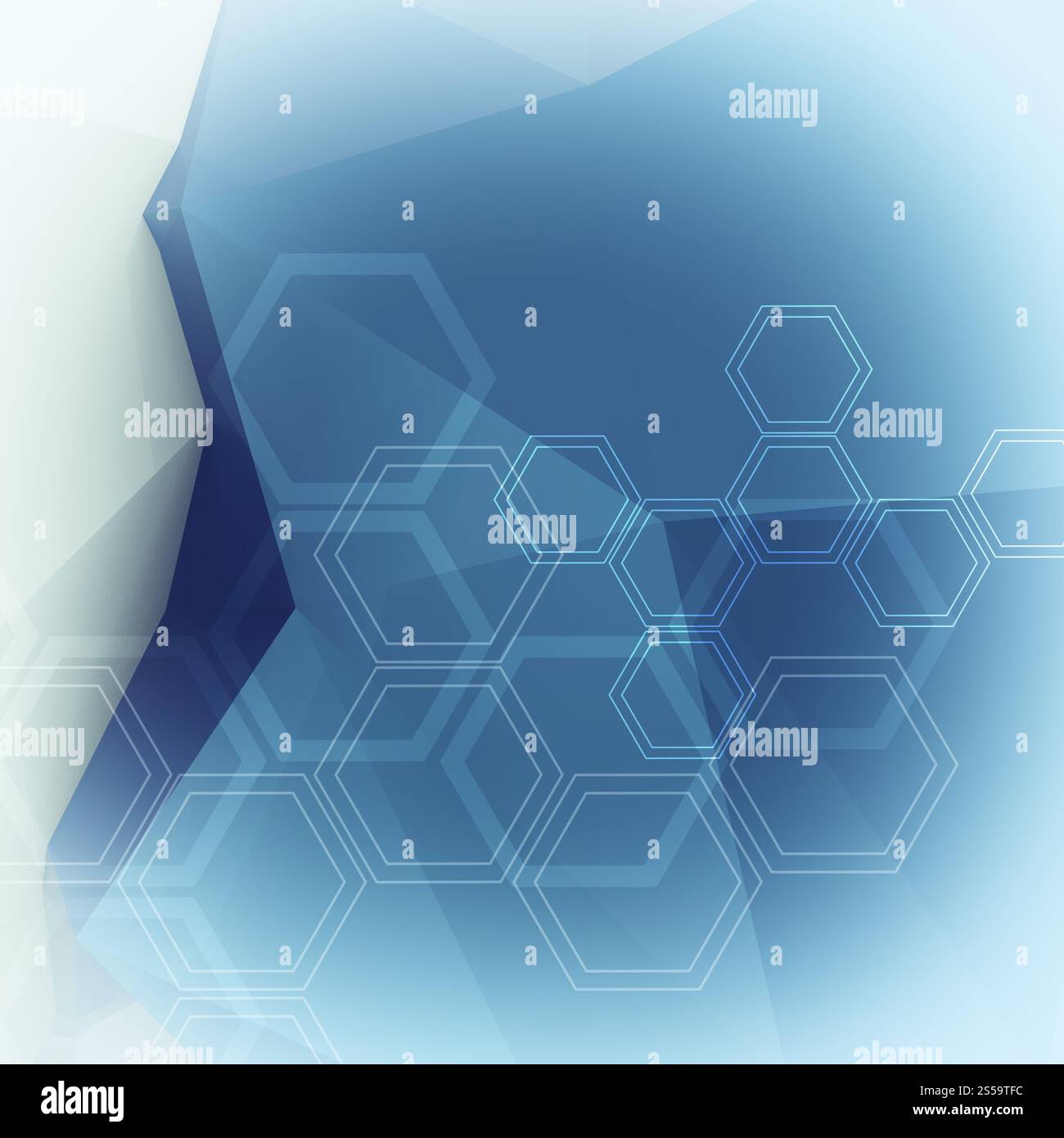 Abstrakte Moleküle low Poly medizinischen Hintergrund Stockfoto