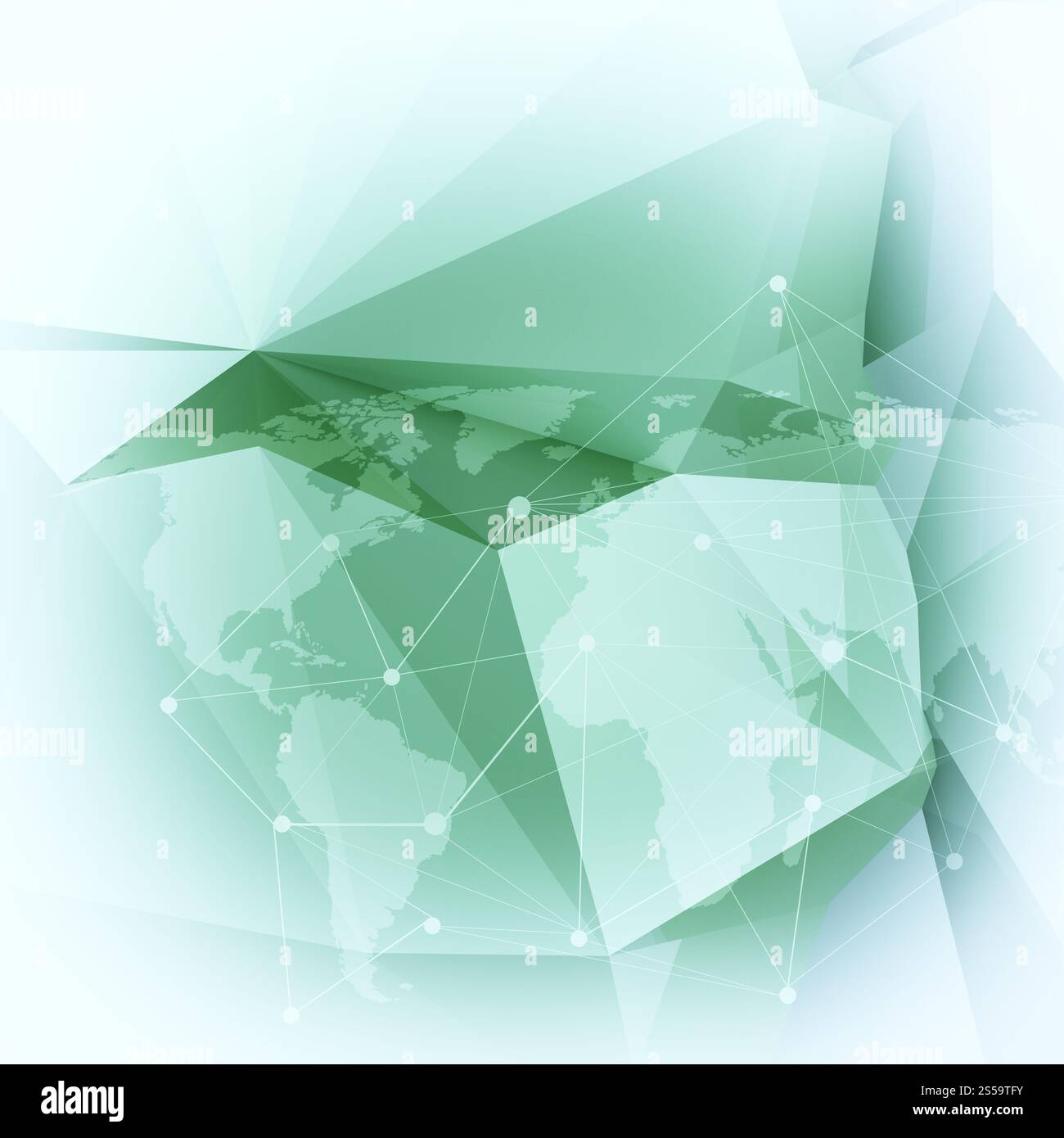 Abstrakte Moleküle low Poly medizinischen Hintergrund Stockfoto