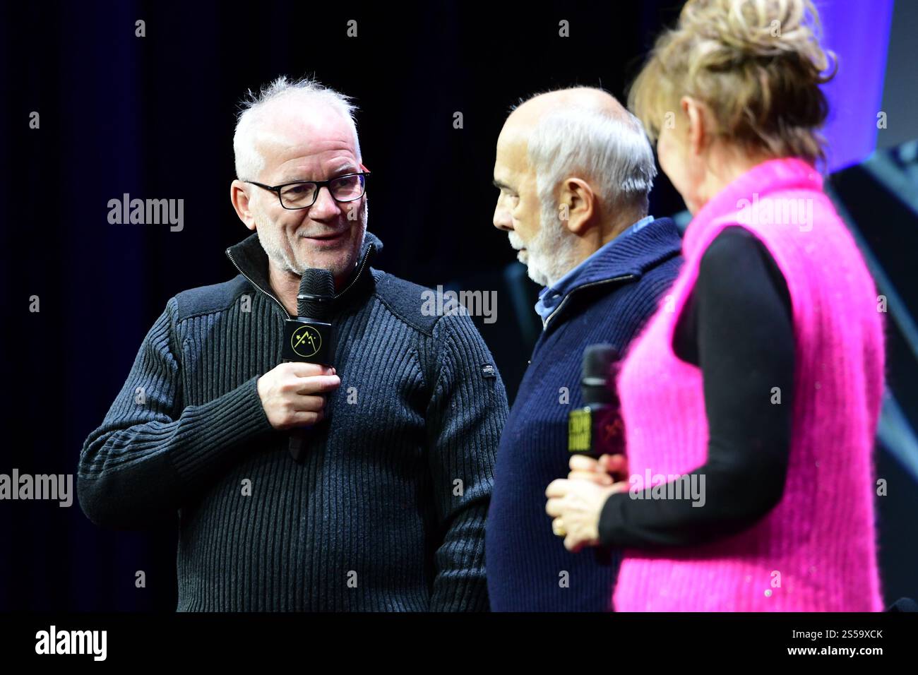 Alpe Huez, Frankreich. Januar 2025. Porträt von Marie Anne Chazel bei der Eröffnungszeremonie des Alpe d’Huez Comedy Film Festivals in Alpe d’Huez, Frankreich, am 13. Januar 2025. (Foto: Romain Doucelin/NurPhoto) Credit: NurPhoto SRL/Alamy Live News Stockfoto