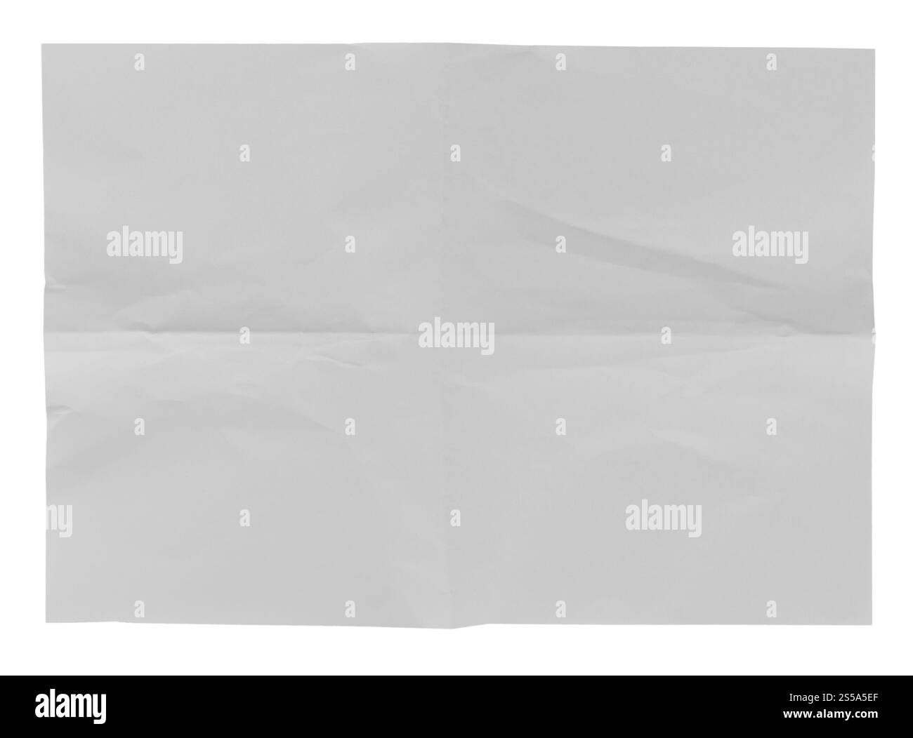 weiße zerknittertes Papier Hintergrundtextur Stockfoto