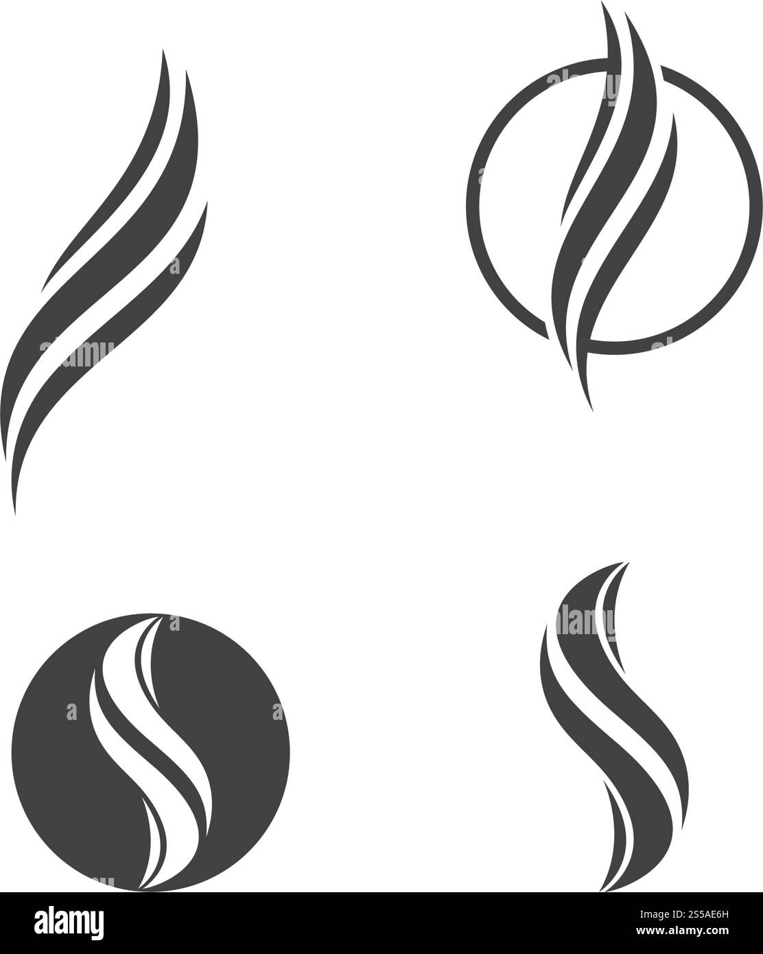 Vorlage für das Logo der Feuerflamme Stock Vektor