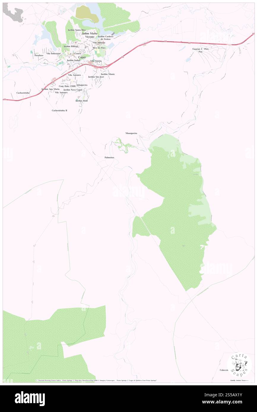 Sitio Cipriano, Jacupiranga, BR, Brasilien, São Paulo, s 24 46' 36'', S 48 5' 20'', Karte, Cartascapes Map, veröffentlicht 2024. Erkunden Sie Cartascapes, eine Karte, die die vielfältigen Landschaften, Kulturen und Ökosysteme der Erde enthüllt. Reisen Sie durch Zeit und Raum und entdecken Sie die Verflechtungen der Vergangenheit, Gegenwart und Zukunft unseres Planeten. Stockfoto