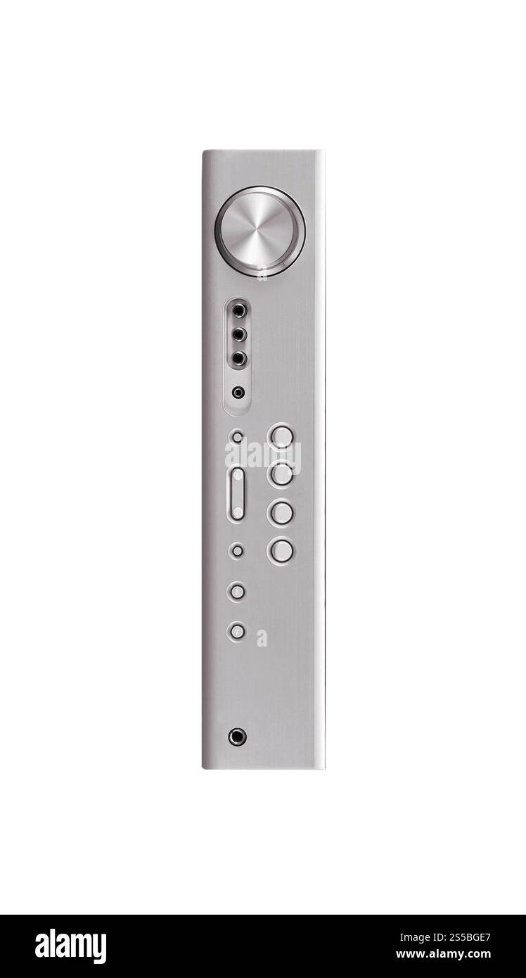 Vintage-Musik-Player isoliert auf weiß Stockfoto