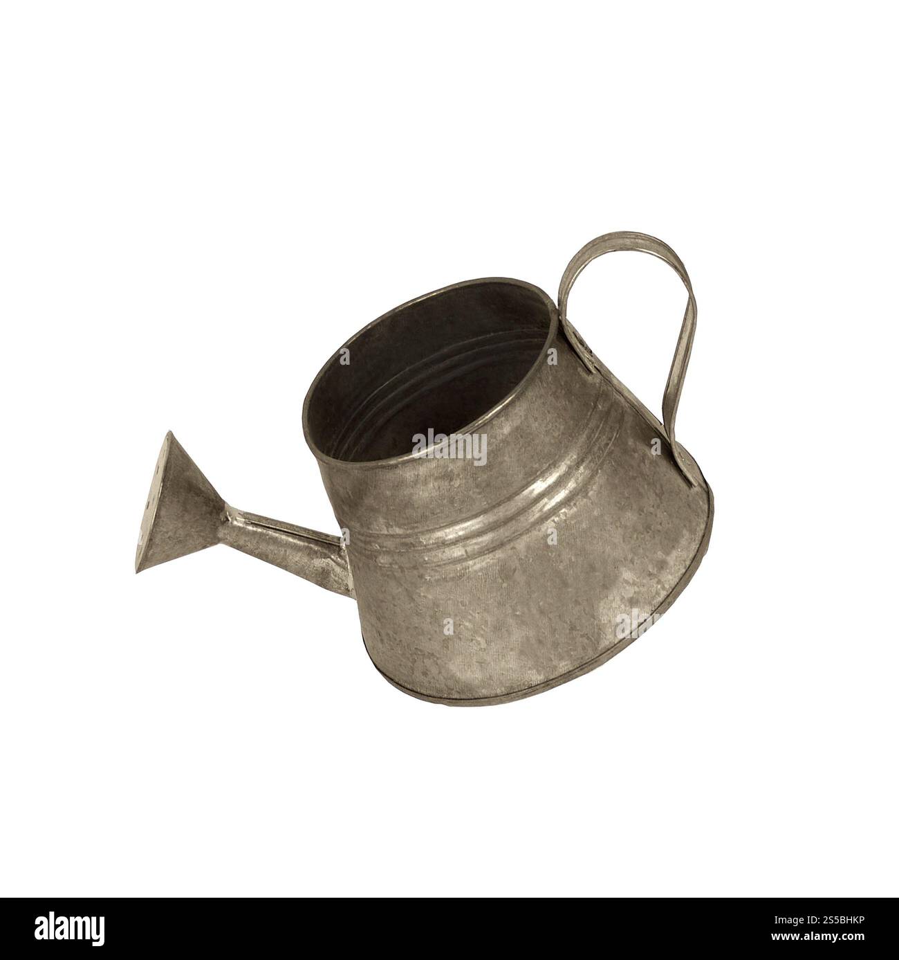 Gießkanne auf weißem Hintergrund Stockfoto