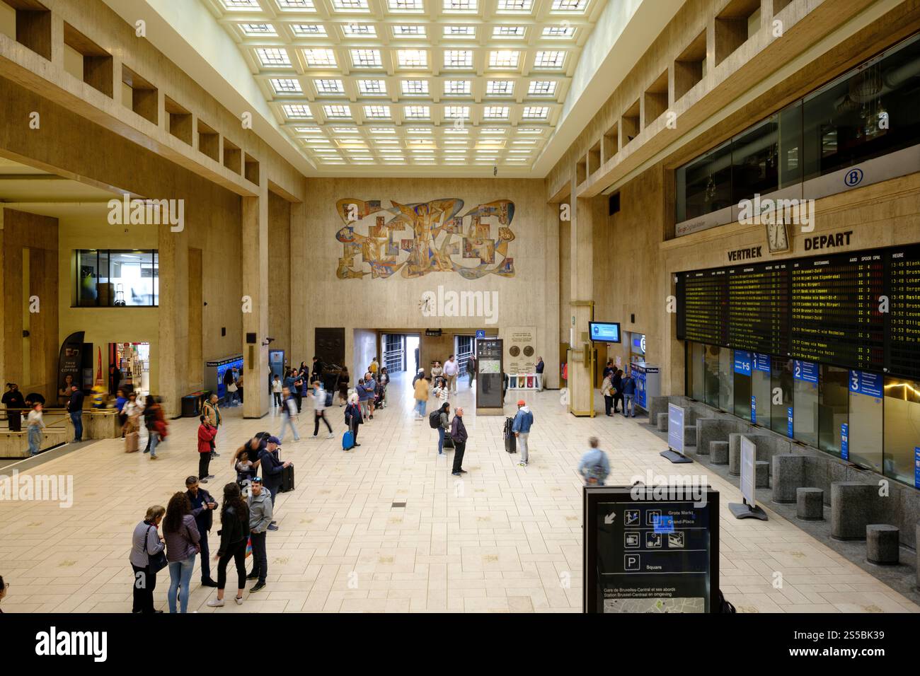 Belgien, Brüssel, Brüssel-Hauptbahnhof Stockfoto