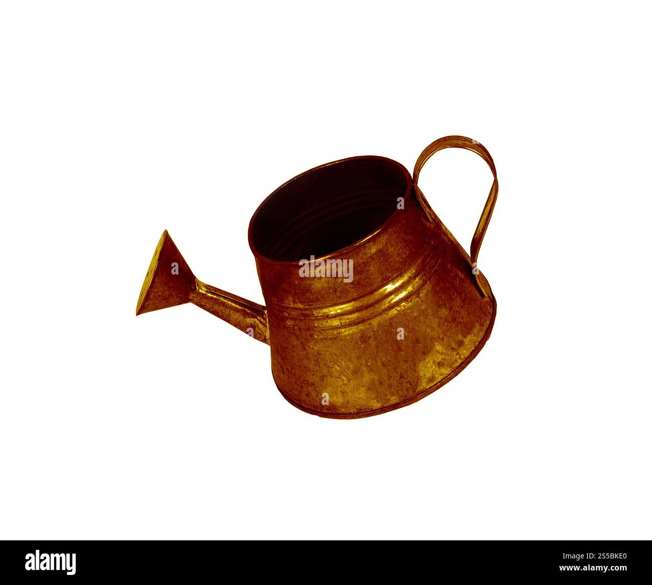 Gießkanne isoliert auf weißem Hintergrund. Gießkanne auf weißem Hintergrund Stockfoto