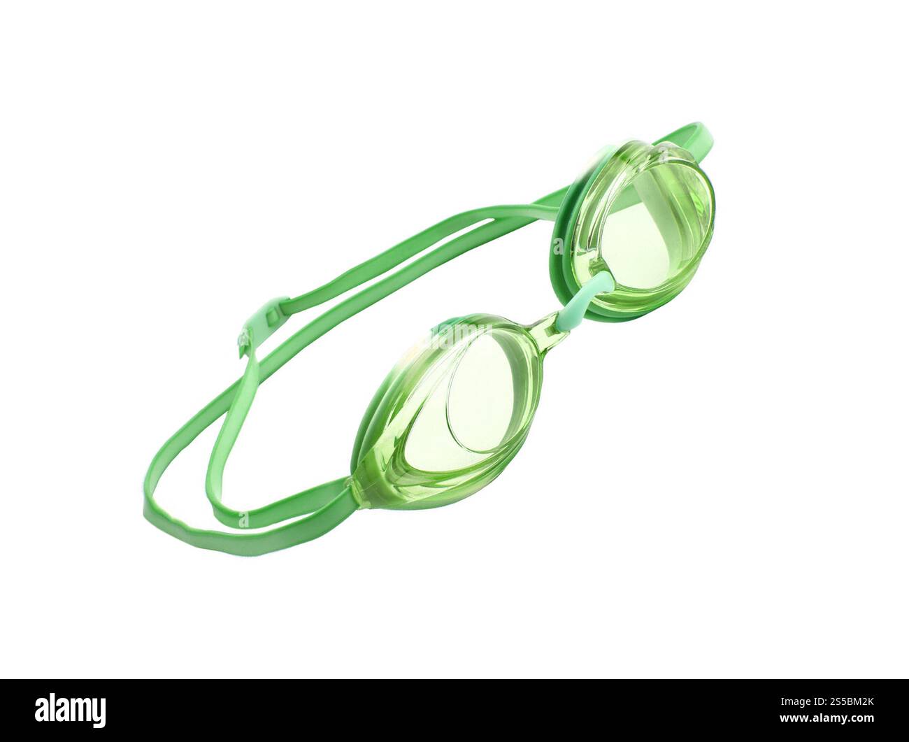 Schwimmbrille isoliert auf weißem Hintergrund. Schwimmbrille isoliert auf einem Weißen Stockfoto