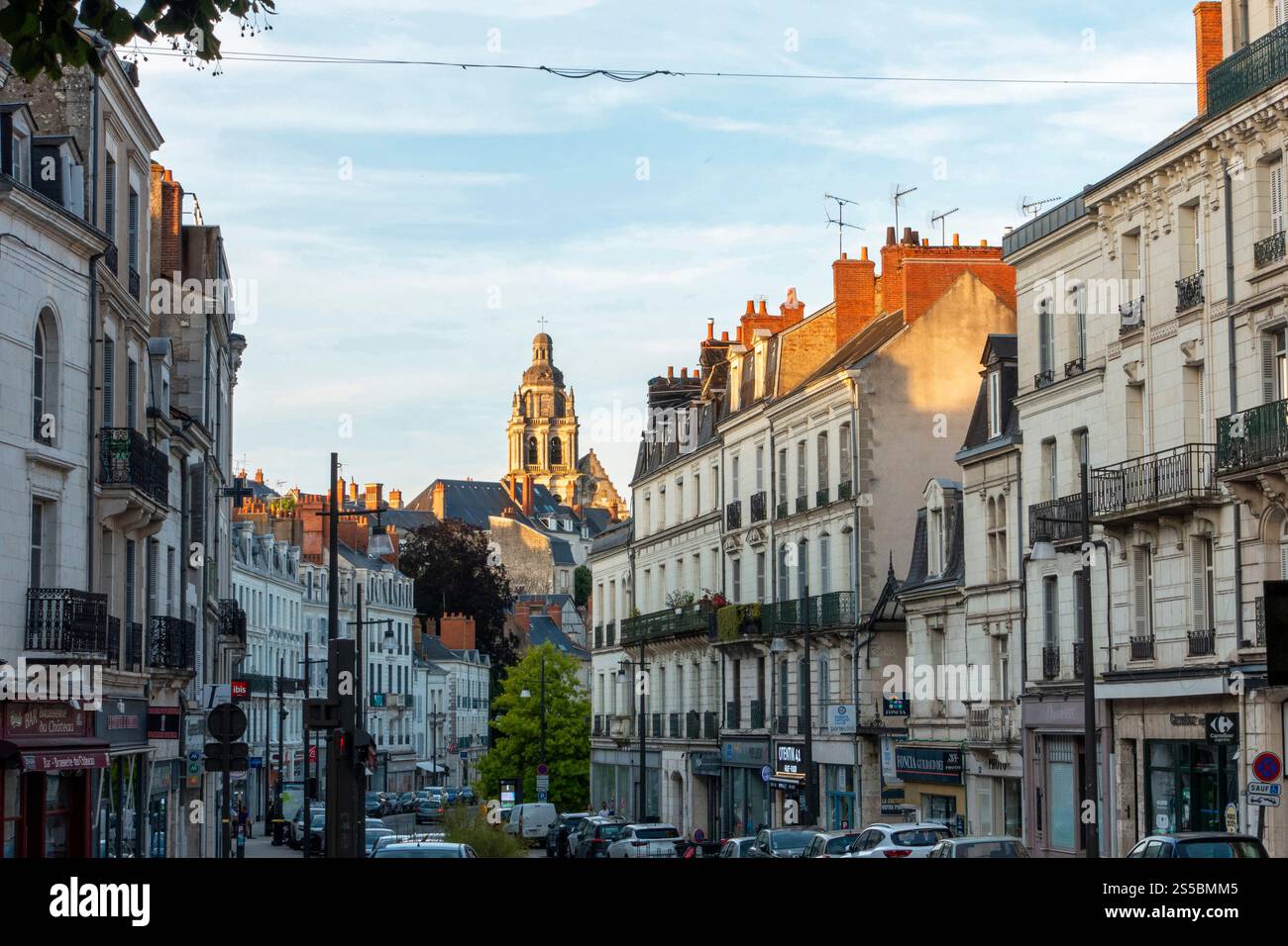 Blois (Zentralfrankreich): Straße „Rue Porte Côté“ im Stadtzentrum Stockfoto