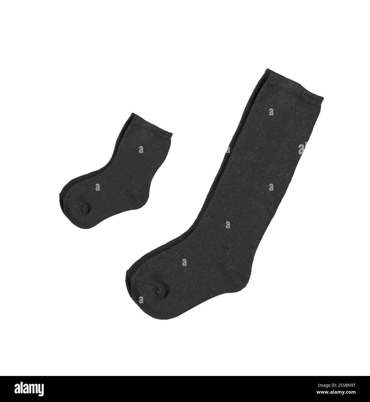 Socken isoliert auf weißem Hintergrund. Socken Stockfoto