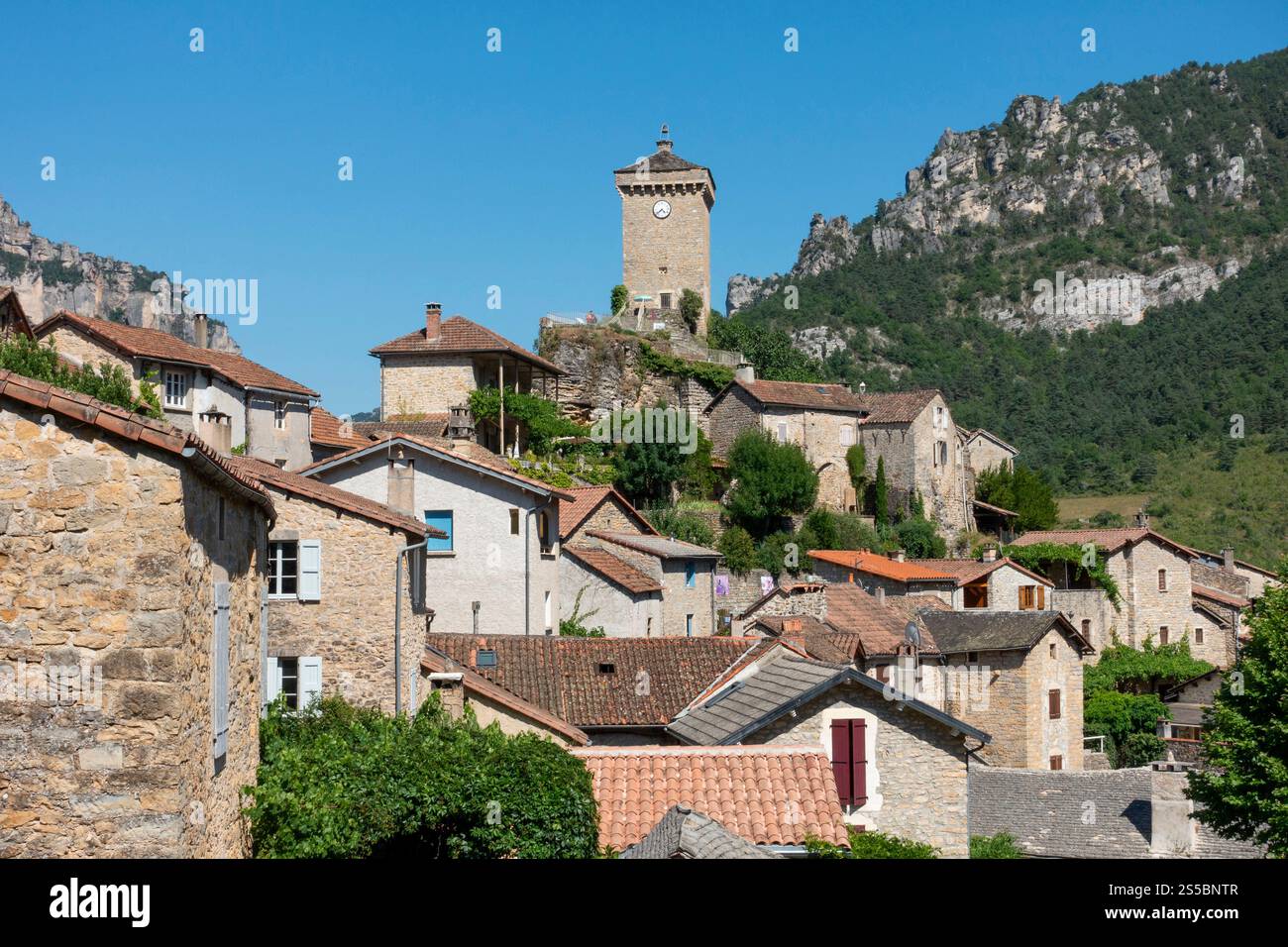 Peyreleau (Südfrankreich) Stockfoto