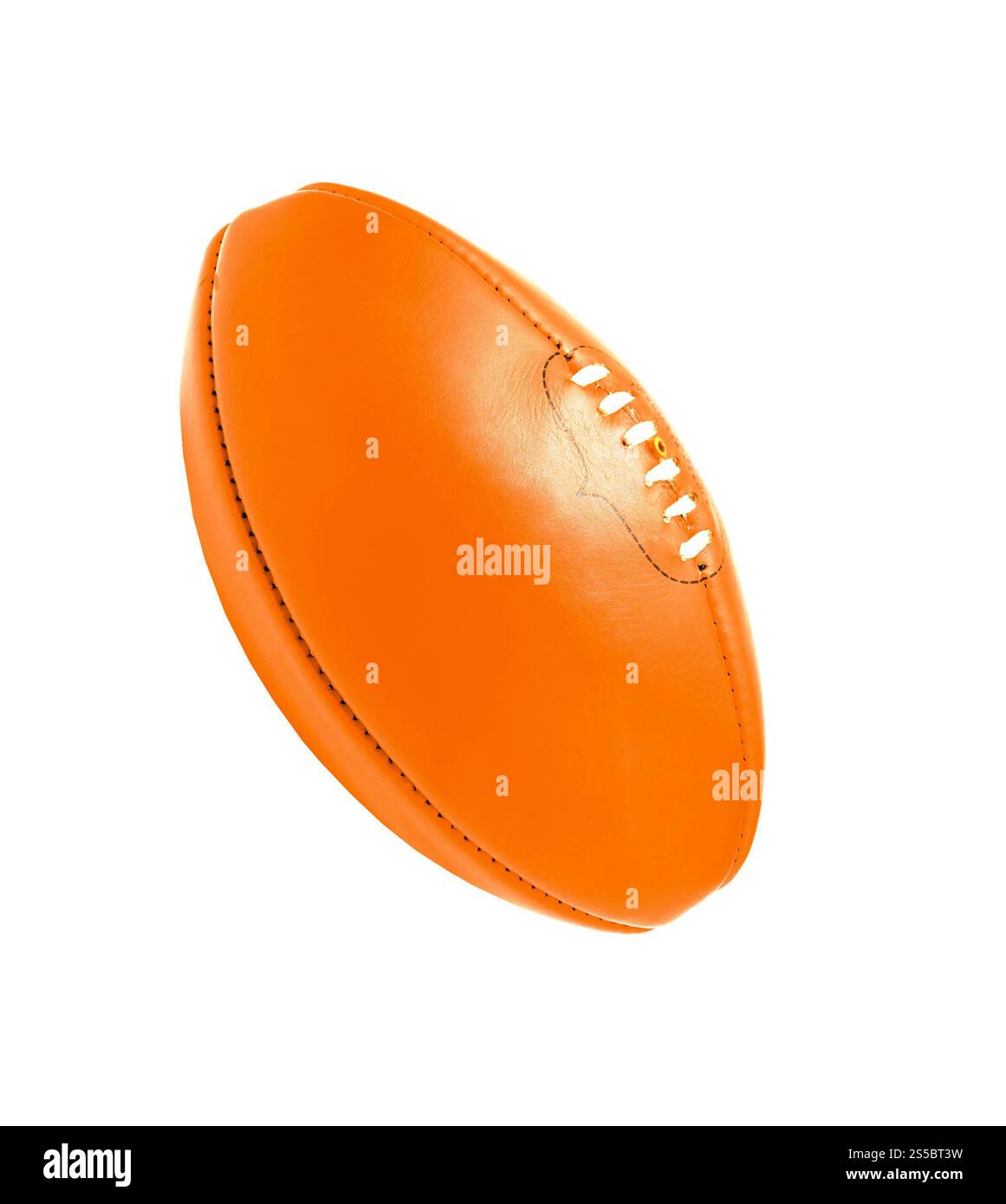 rugbyball isoliert auf weißem Hintergrund. rugbyball, isoliert auf weiß Stockfoto