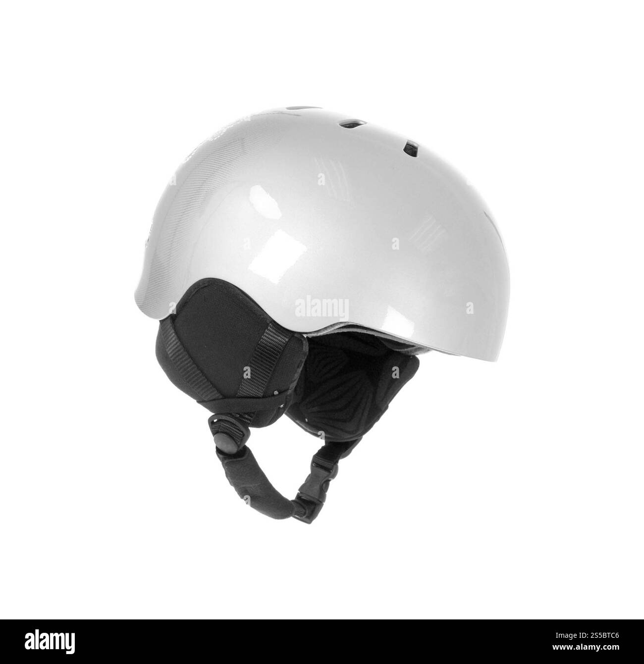Weißer Helm isoliert auf weißem Hintergrund. Weißer Helm Stockfoto