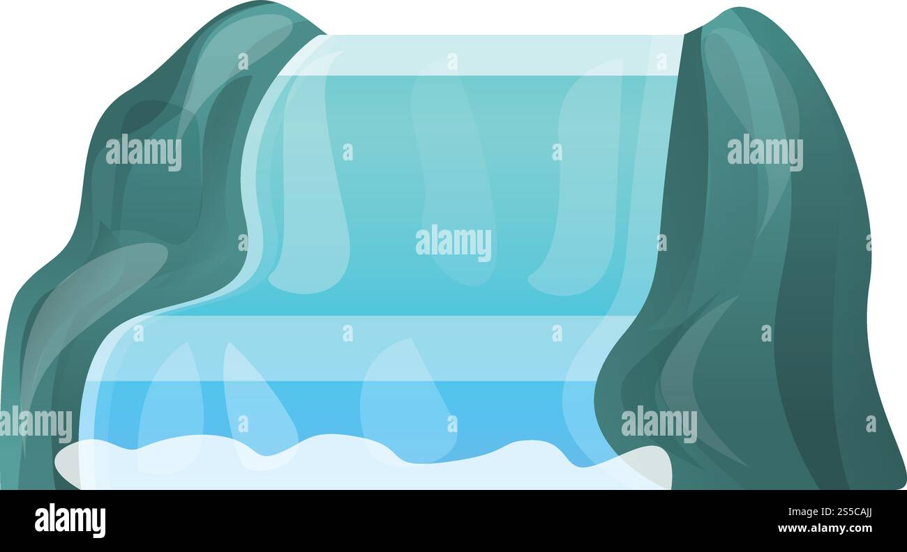 Symbol „Überlappend“. Cartoon des kaskadierenden Vektorsymbols für Webdesign isoliert auf weißem Hintergrund. Kaskadierende Ikone, Cartoon-Stil Stock Vektor