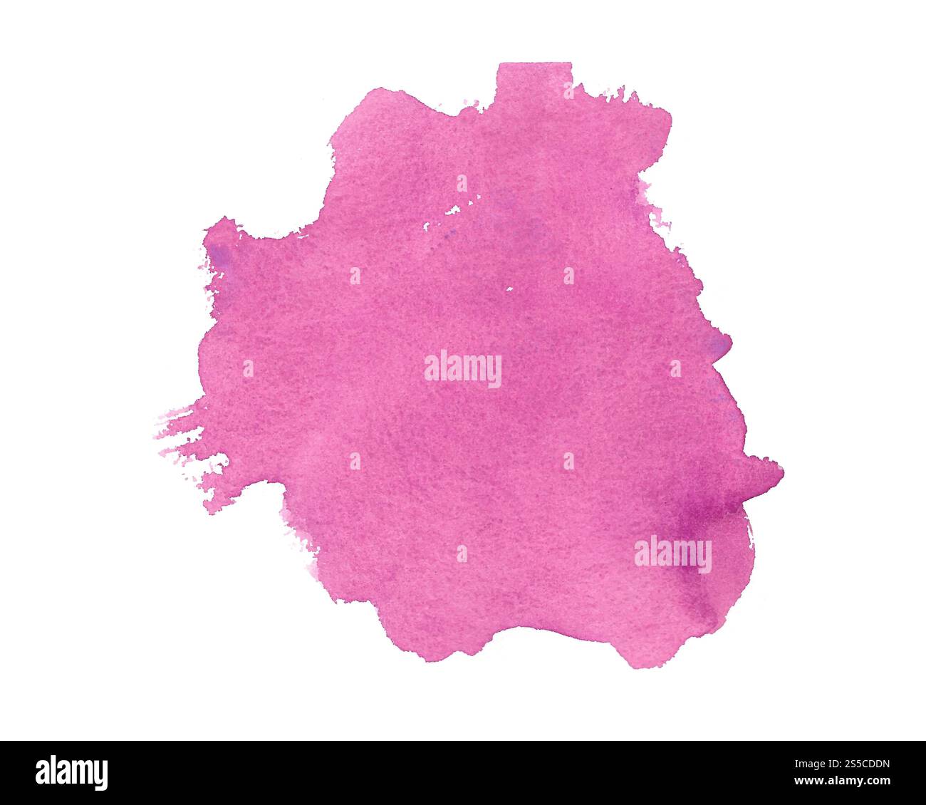 Abstract Pink Handgemalten Aquarell Textur Hintergrund Stockfoto