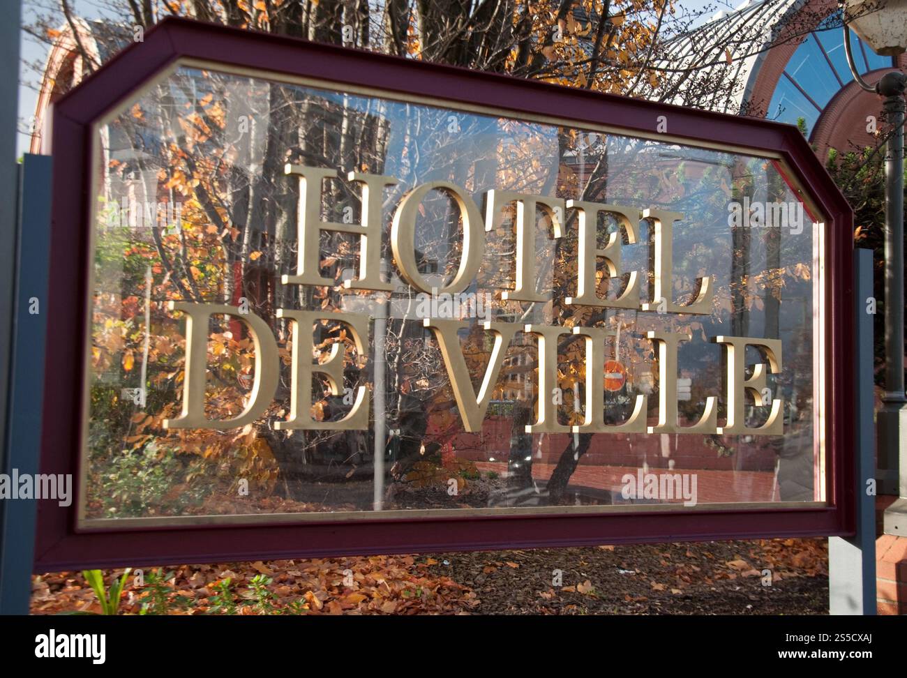 Schild für Rathaus, Vitry-sur-seine, Paris, Frankreich Stockfoto