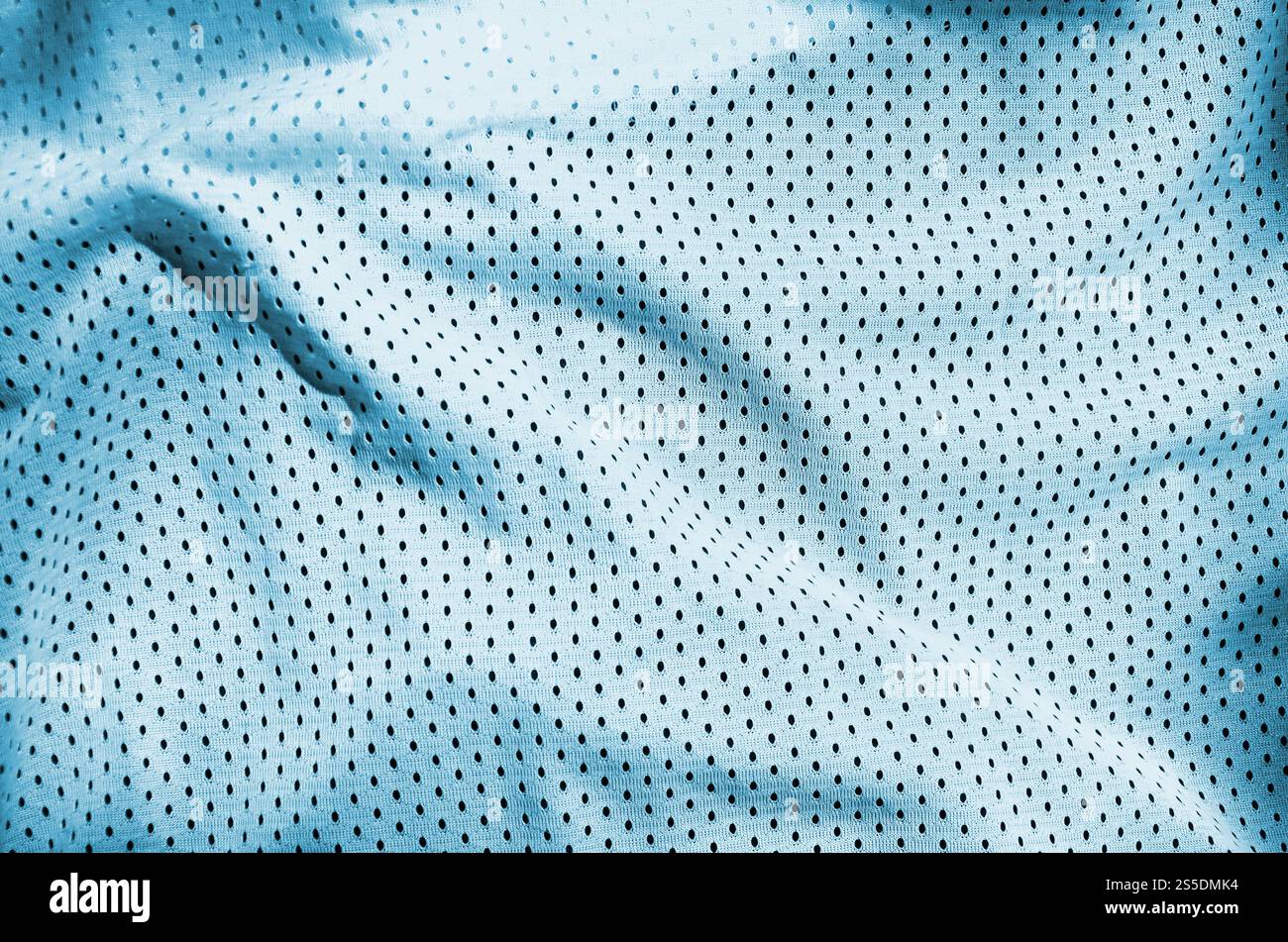 Nahaufnahme von Hellblau polyester Nylon sportswear Shorts erstellt einen strukturierten Hintergrund Stockfoto