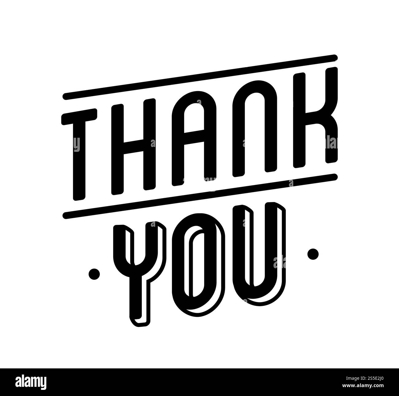 Vielen Dank für das Vintage-Label. Vektorabbildung... Vielen Dank für das Vintage-Label. Stock Vektor