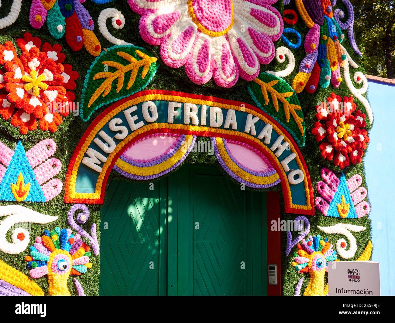 Eintritt zum Frida Kahlo Museum in Mexico City, Mexiko Stockfoto