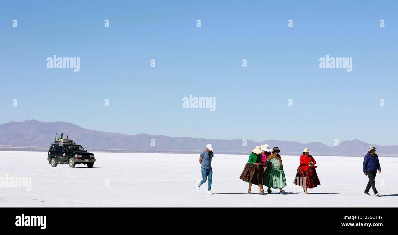 Bolivien Uyuni Einheimische Stockfoto