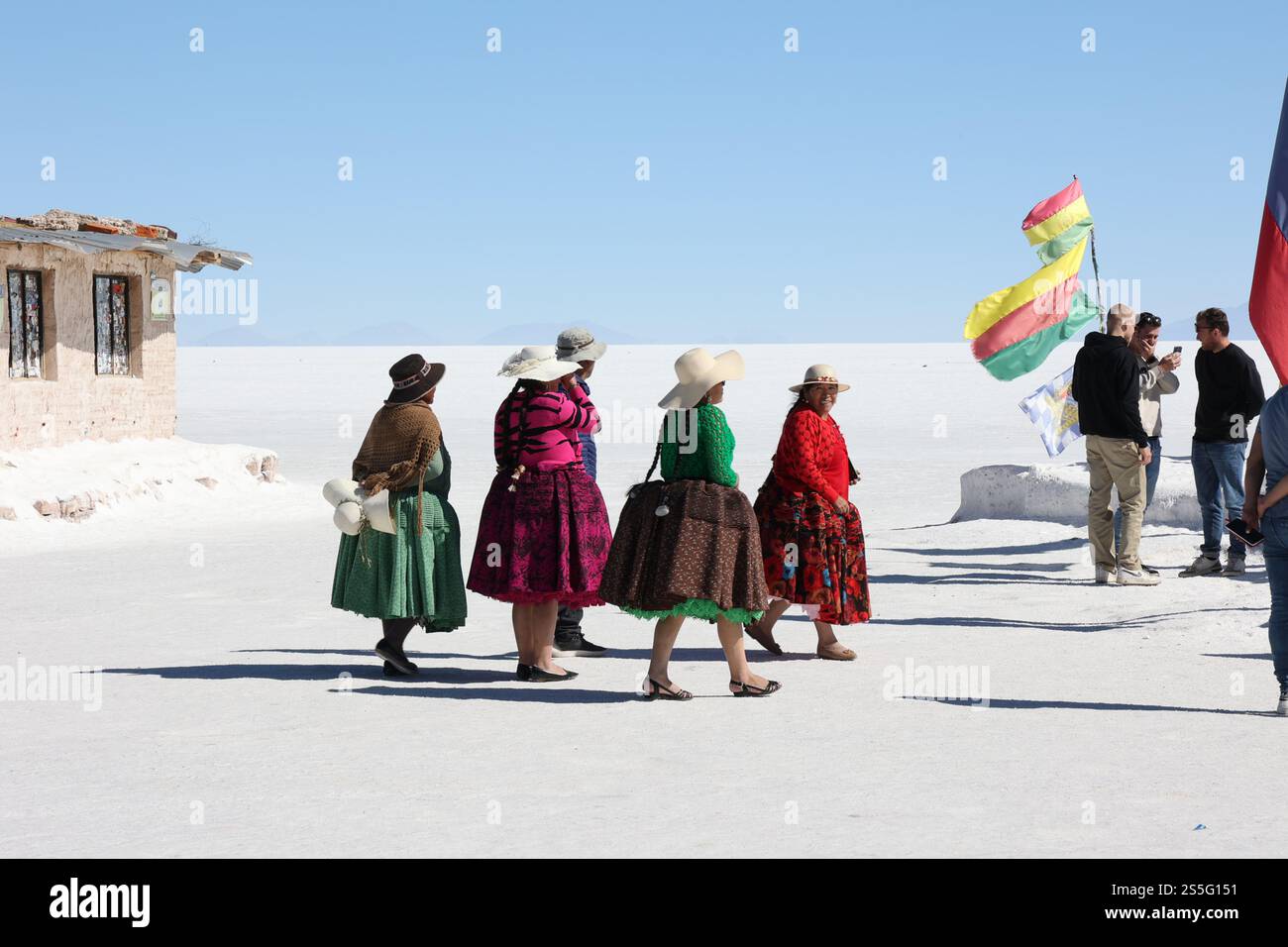 Bolivien Uyuni Einheimische Stockfoto