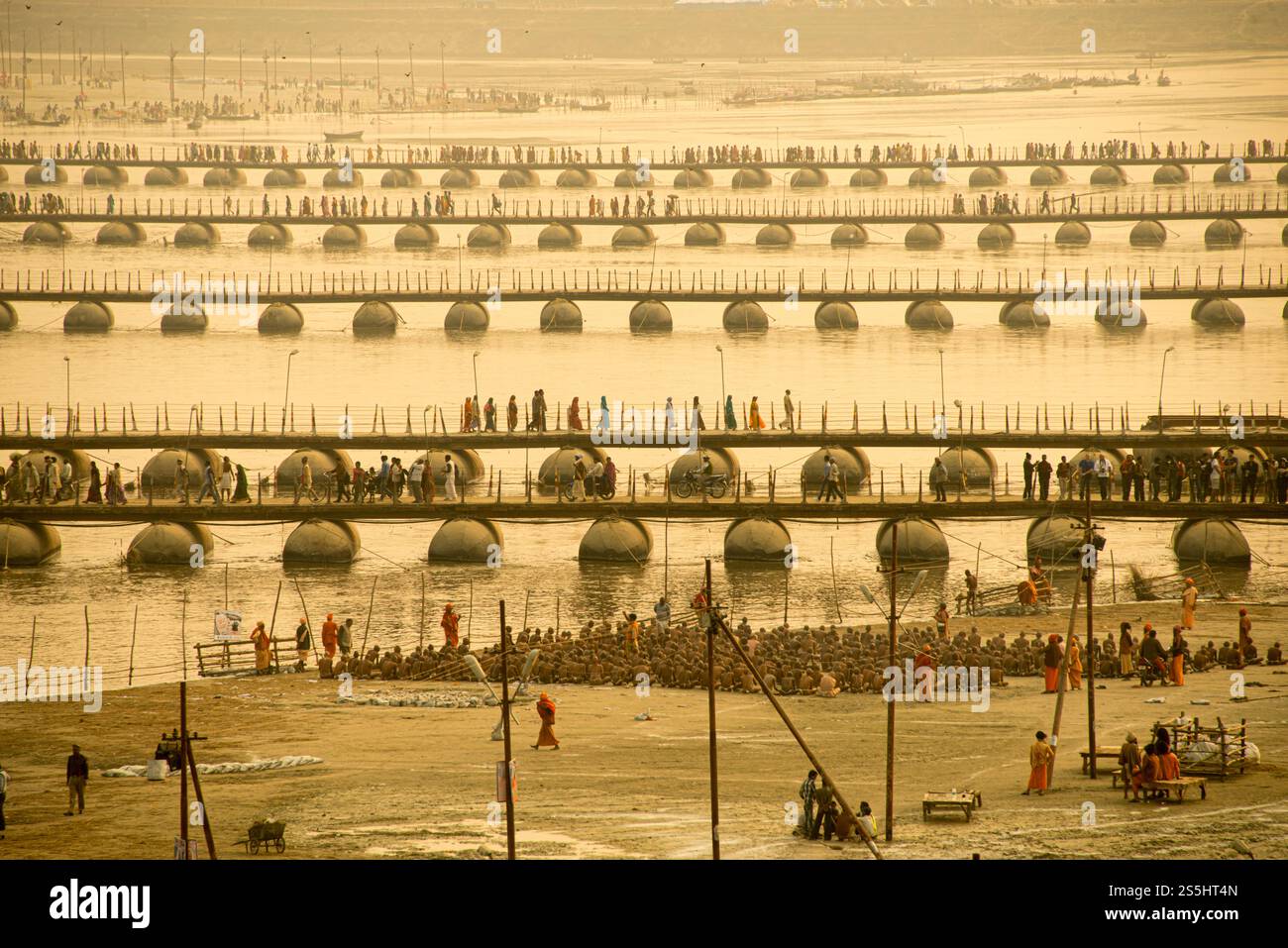 Maha Kumbh Mela, Prayagraj, Indien Stockfoto