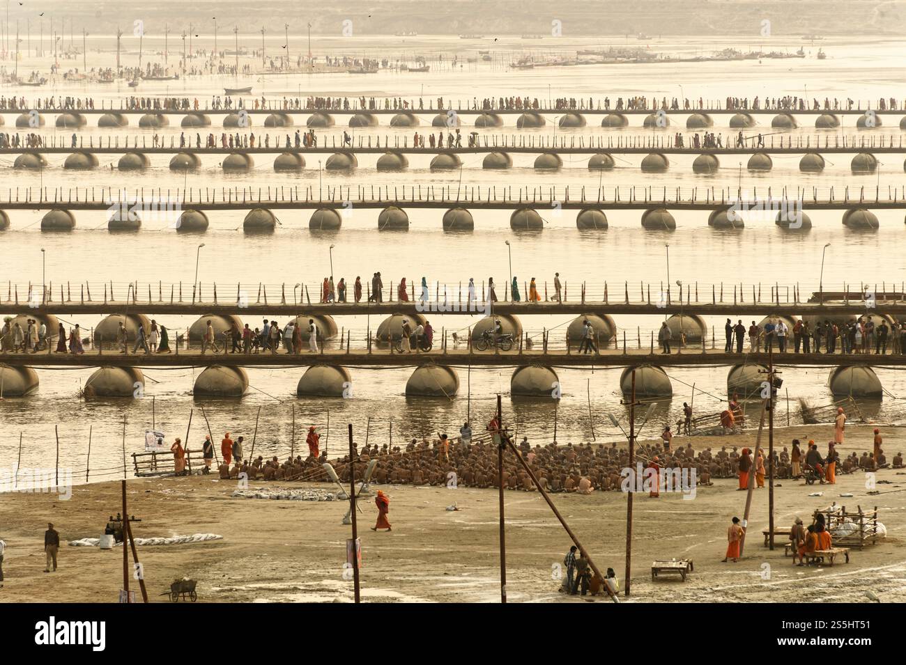 Maha Kumbh Mela, Prayagraj, Indien Stockfoto
