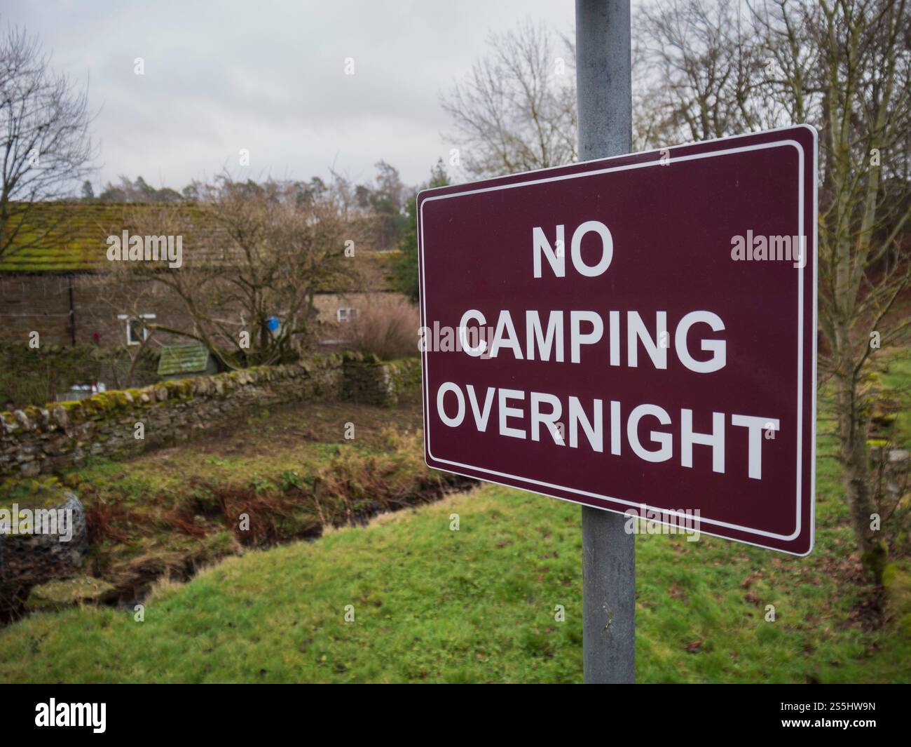 Keine Übernachtung in Blanchland Stockfoto