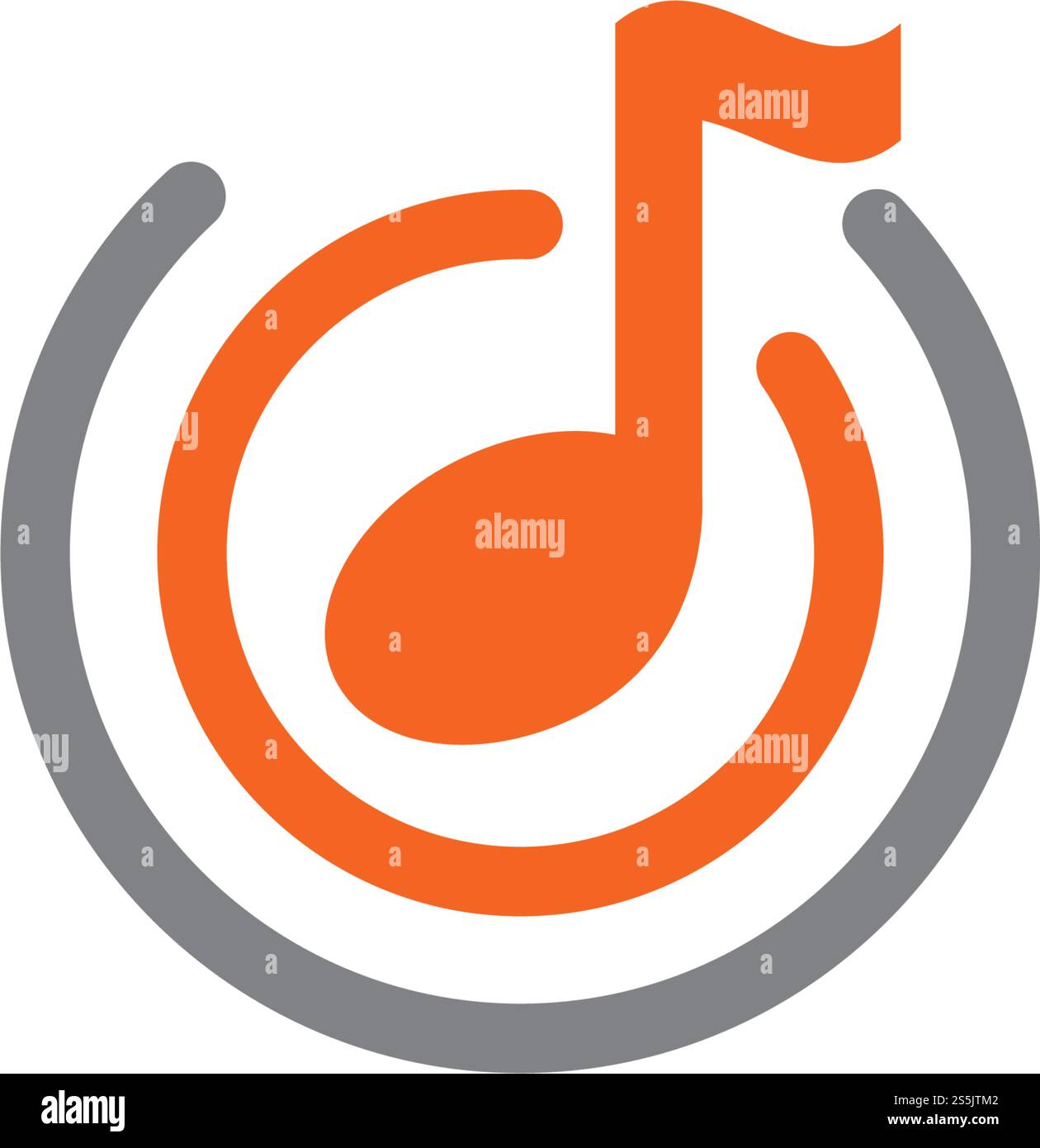 Notenschrift Logo Vektor Vorlage Stock Vektor