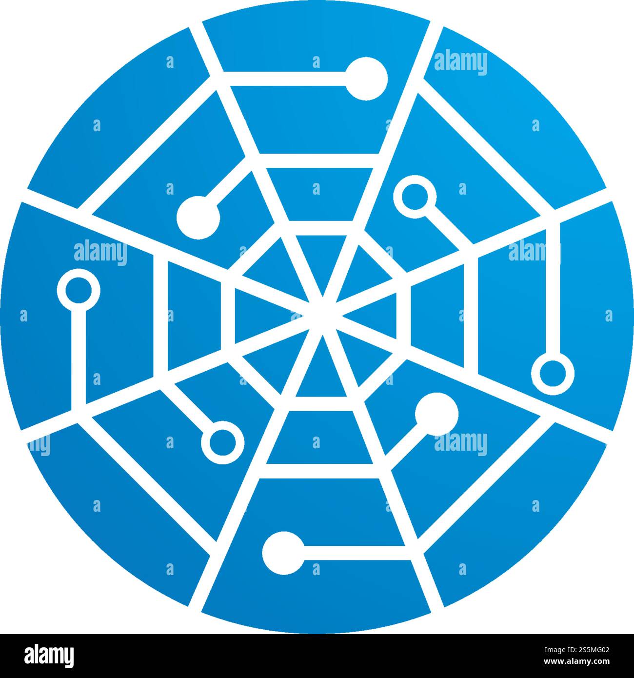 Spider Technology Logo-Vektor Stock Vektor