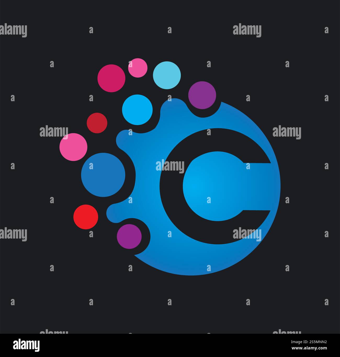 C Buchstabe Alphabet Schrift Logo Vektor Design Stock Vektor