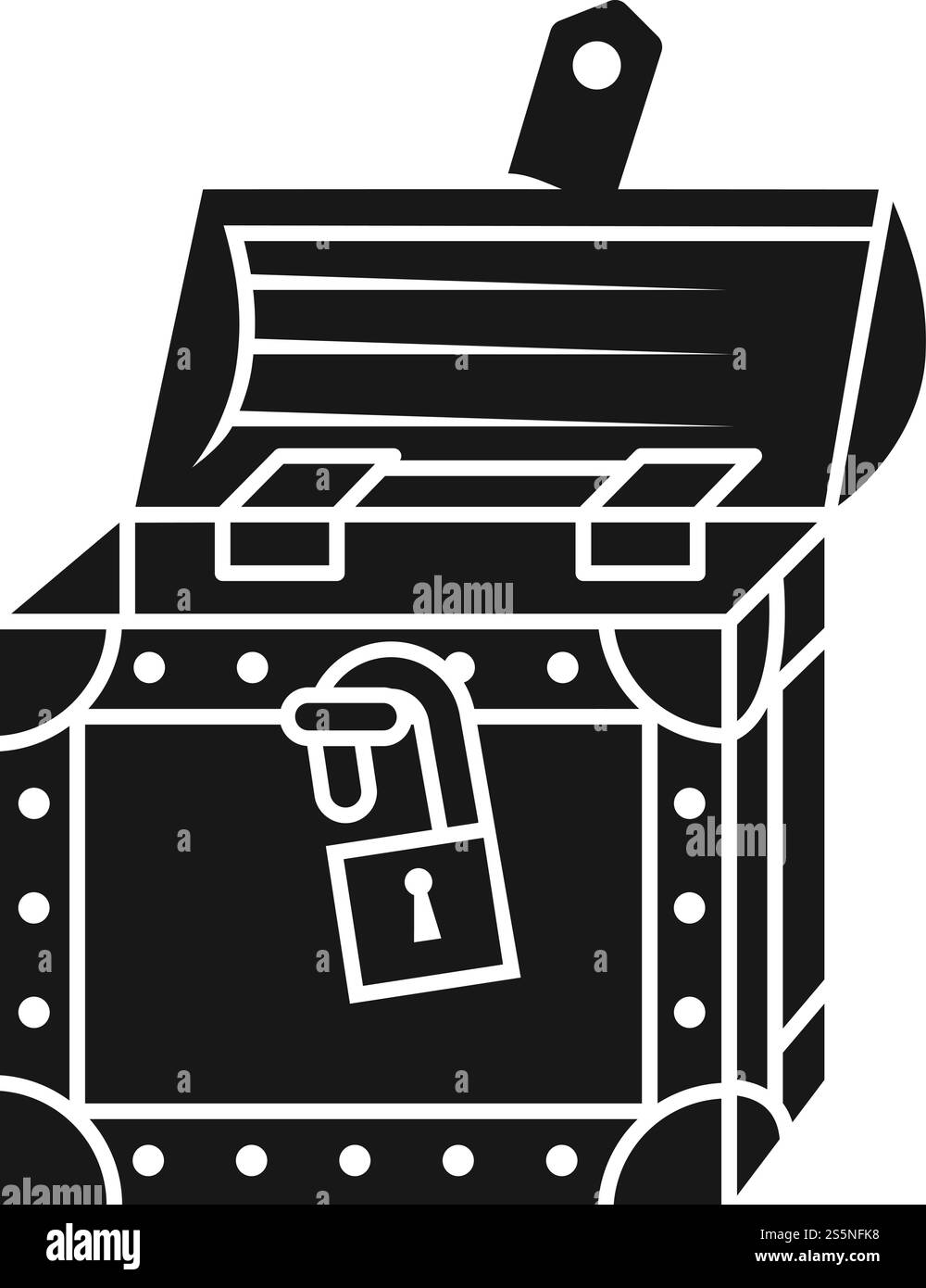 Symbol für leeren Dower Chest. Einfache Illustration des leeren Dower Brustvektorsymbols für Webdesign isoliert auf weißem Hintergrund. Leeres Dower Chest Symbol, einfacher Stil Stock Vektor Symbol für leeren Dower Chest. Einfache Illustration des leeren Dower Brustvektorsymbols für Webdesign isoliert auf weißem Hintergrund. Leeres Dower Chest Symbol, einfacher Stil Stock Vektor