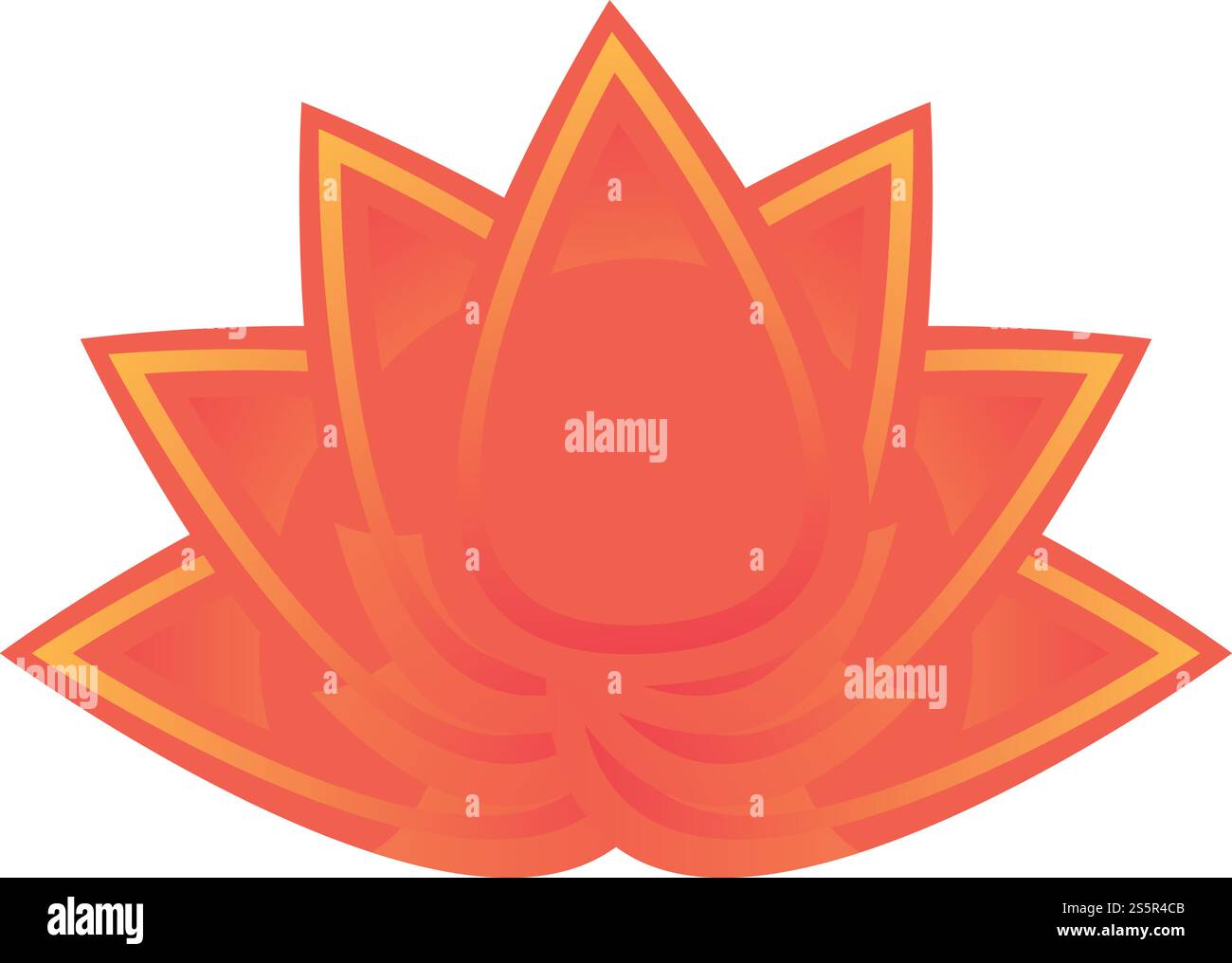 Spa-Lotus-Symbol. Cartoon des Spa Lotus Vektor-Icons für Web-Design isoliert auf weißem Hintergrund. Spa-Lotus-Ikone im Cartoon-Stil Stock Vektor