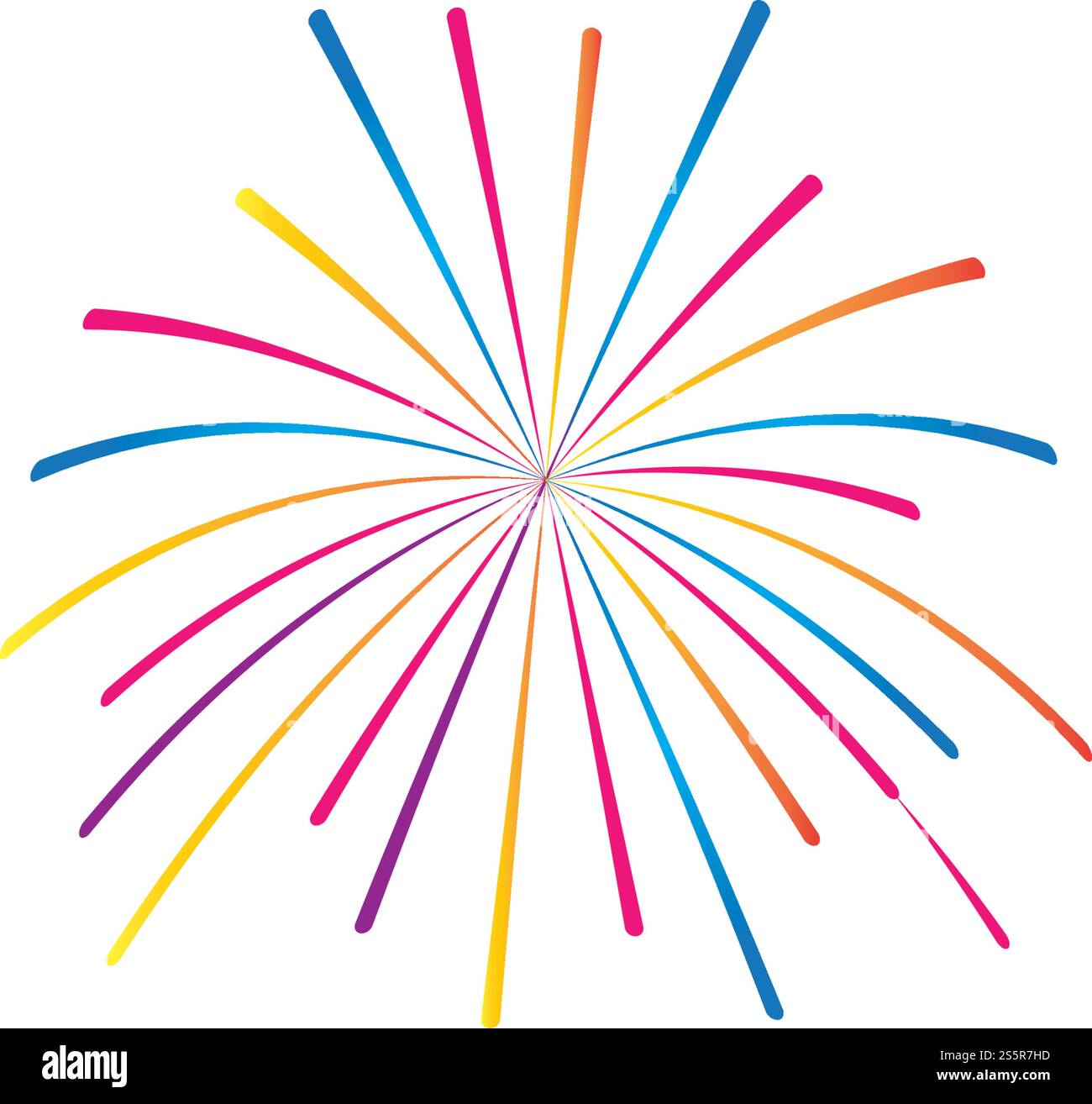 Fireworks Logo Vektor Vorlage Design Stock Vektor