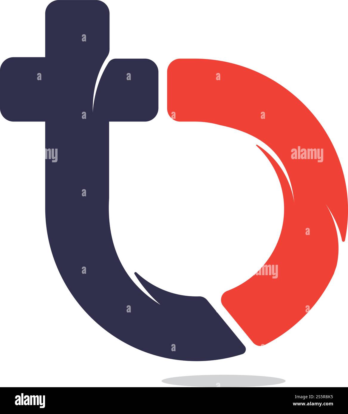 Logo mit TB Letter. Design mit T- und B-Vektorlogo. Stock Vektor