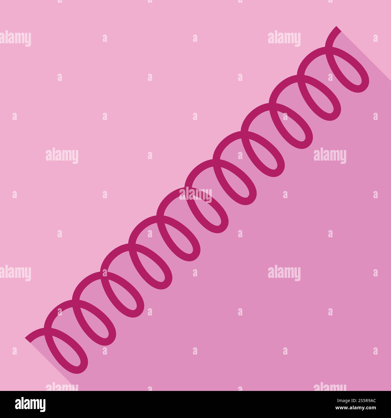 Symbol für Kabelspule. Flache Abbildung des Vektorsymbols der Kabelspule für Webdesign. Symbol für Kabelspule, flach Stock Vektor