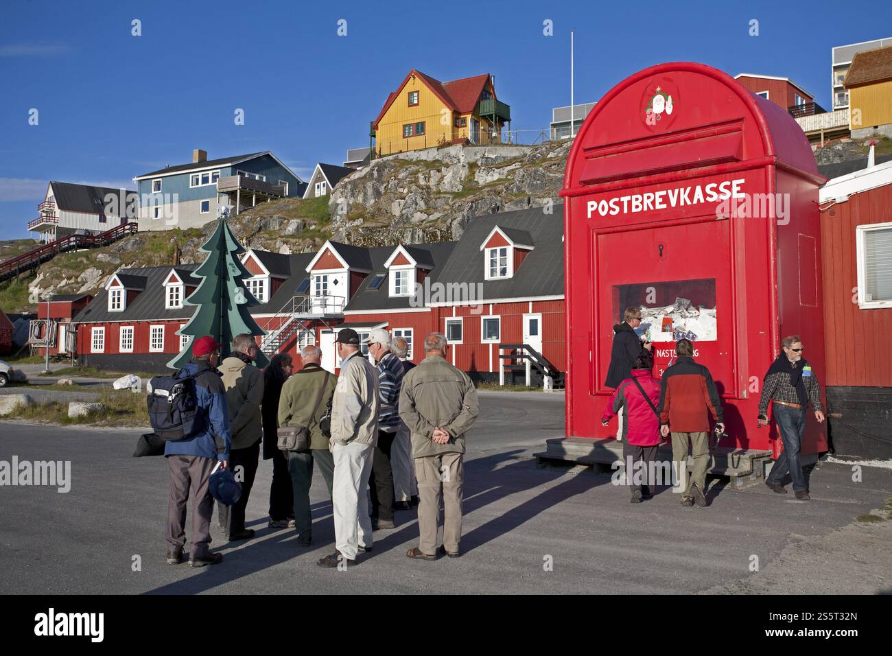 Der Briefkasten des Weihnachtsmanns in Nuuk, Grönland, Nordamerika Stockfoto