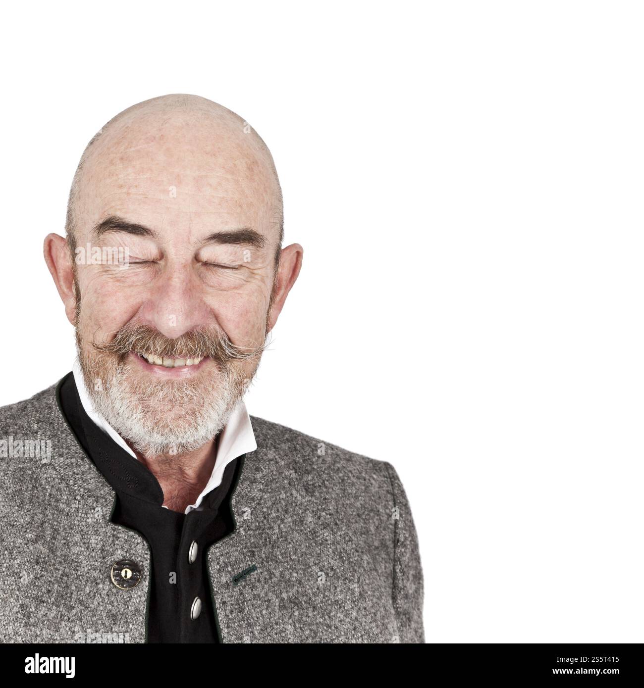 Ein Alter Mann mit einem grauen Bart Stockfoto