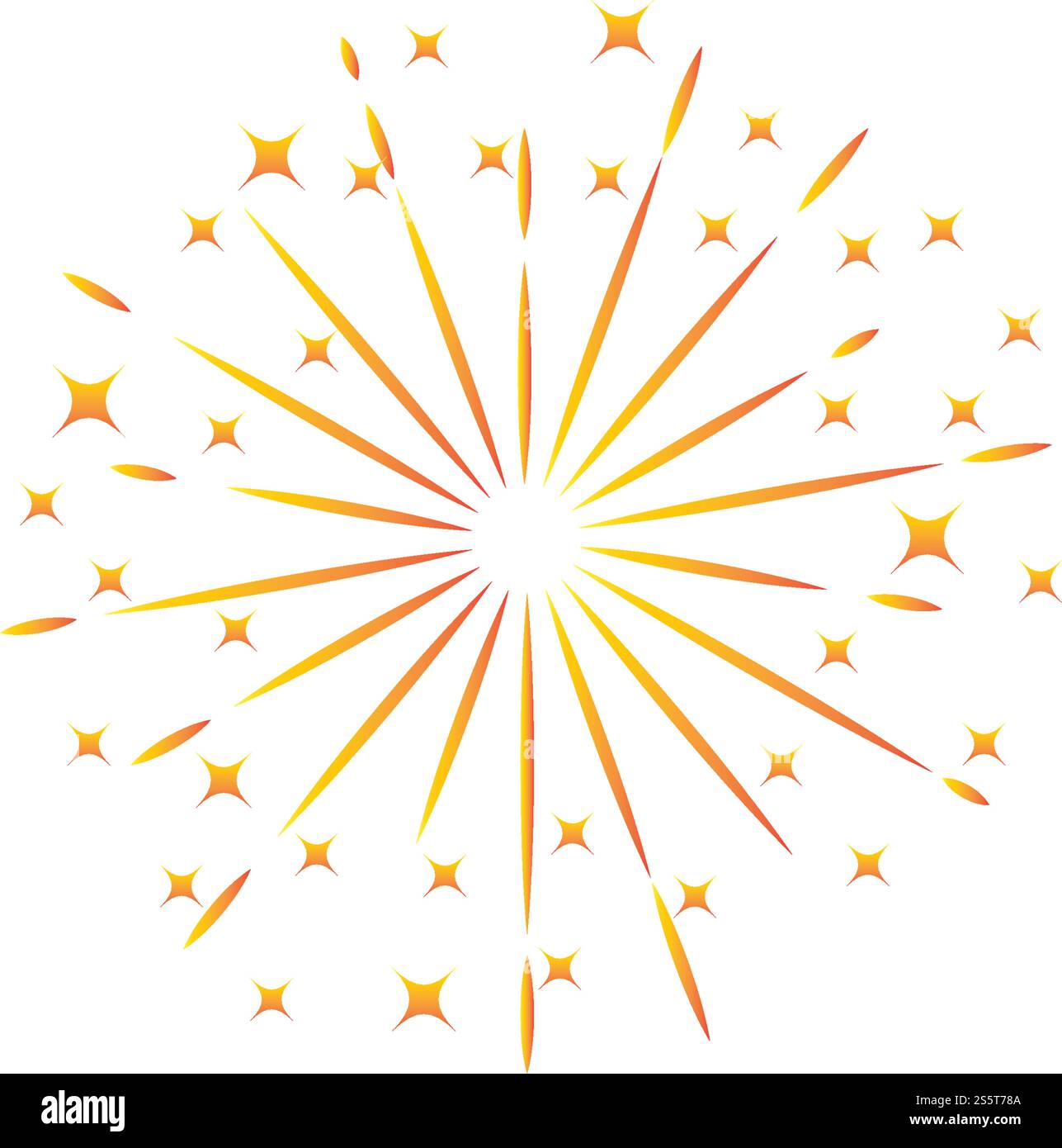 Fireworks Logo Vektor Vorlage Design Stock Vektor