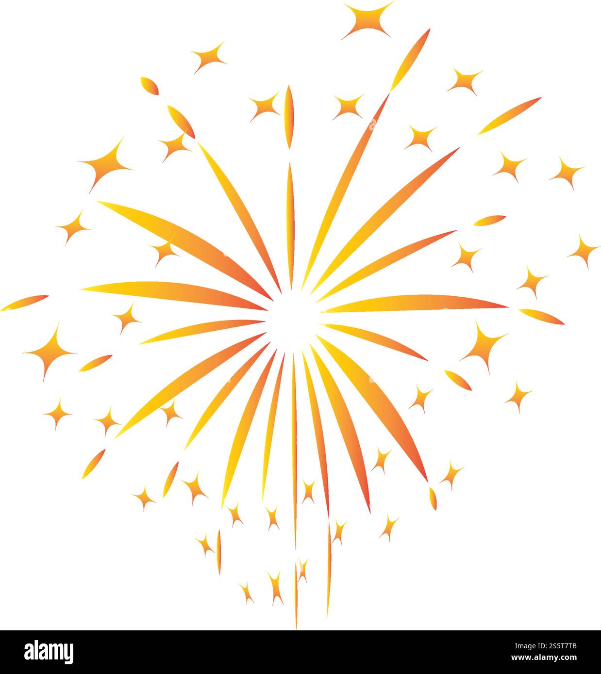 Fireworks Logo Vektor Vorlage Design Stock Vektor