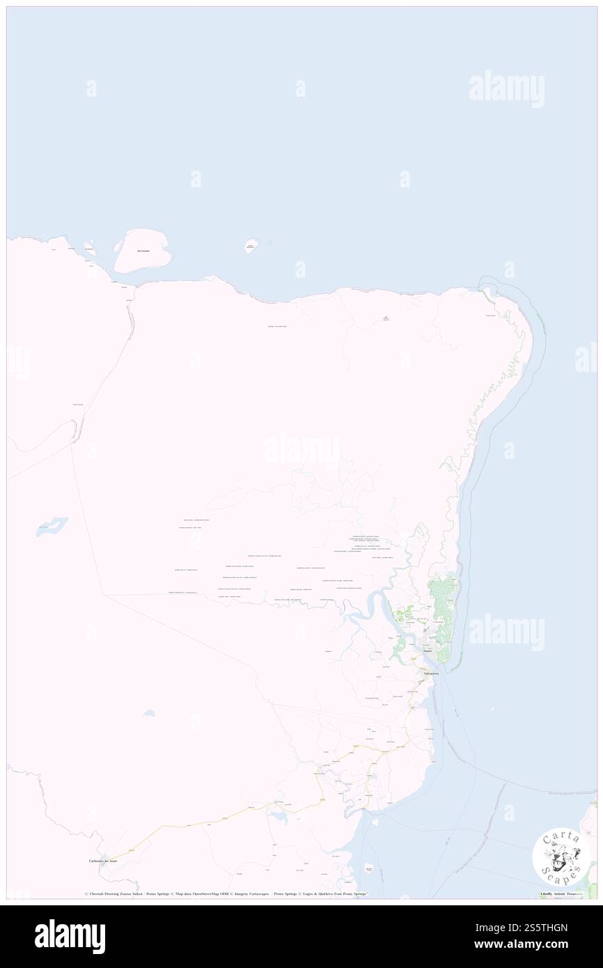 Soure, Soure, BR, Brasilien, Pará, s 0 43' 0'', S 48 31' 23'', Karte, Cartascapes Map, veröffentlicht 2024. Erkunden Sie Cartascapes, eine Karte, die die vielfältigen Landschaften, Kulturen und Ökosysteme der Erde enthüllt. Reisen Sie durch Zeit und Raum und entdecken Sie die Verflechtungen der Vergangenheit, Gegenwart und Zukunft unseres Planeten. Stockfoto