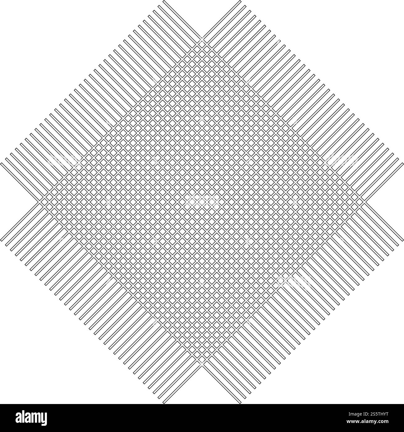 Raster aus Linien Symbol der Stoff Symbol outline Schwarz Vector Illustration Flat Style simple Image Stock Vektor