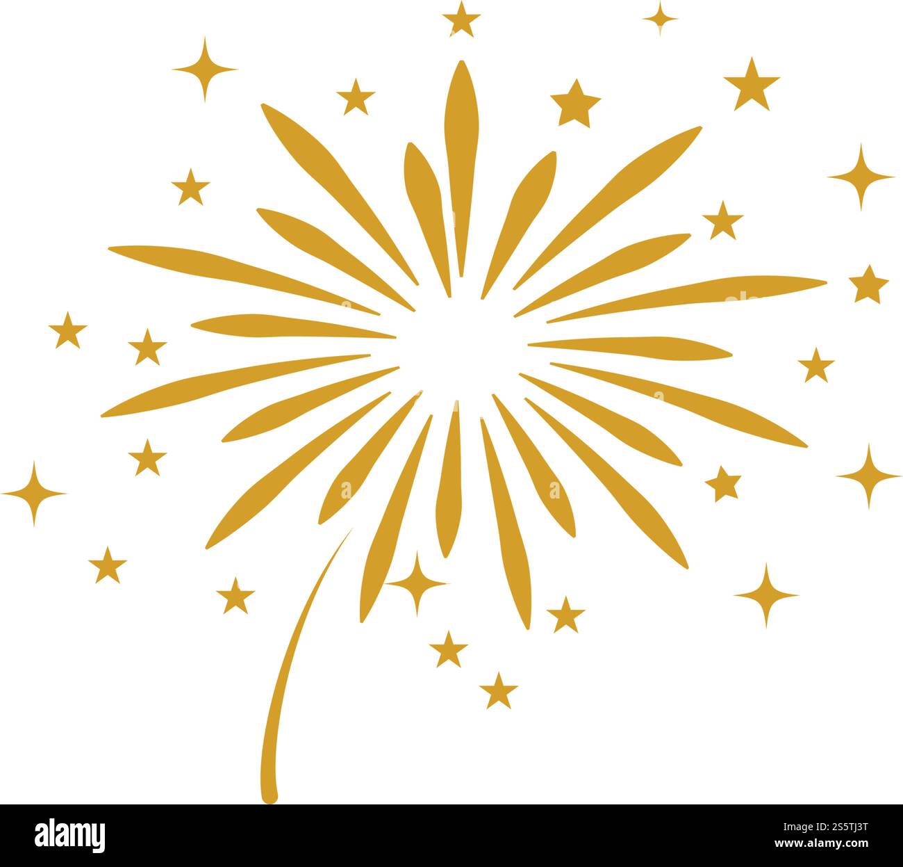 Fireworks Logo Vorlage Vektor Symbol Natur Stock Vektor