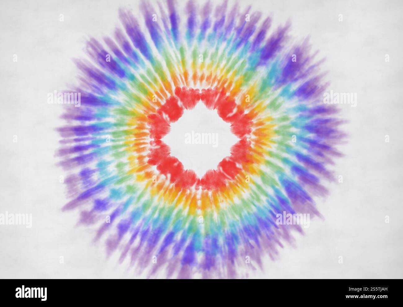 Stoff Tie Dye Gestreifte Muster Tinte Hintergrund Böhmische Spirale. Hippie Dye Draw Tiedye Swirl Shibori Tie Dye abstraktes Batik nahtloses Muster trendy Stockfoto