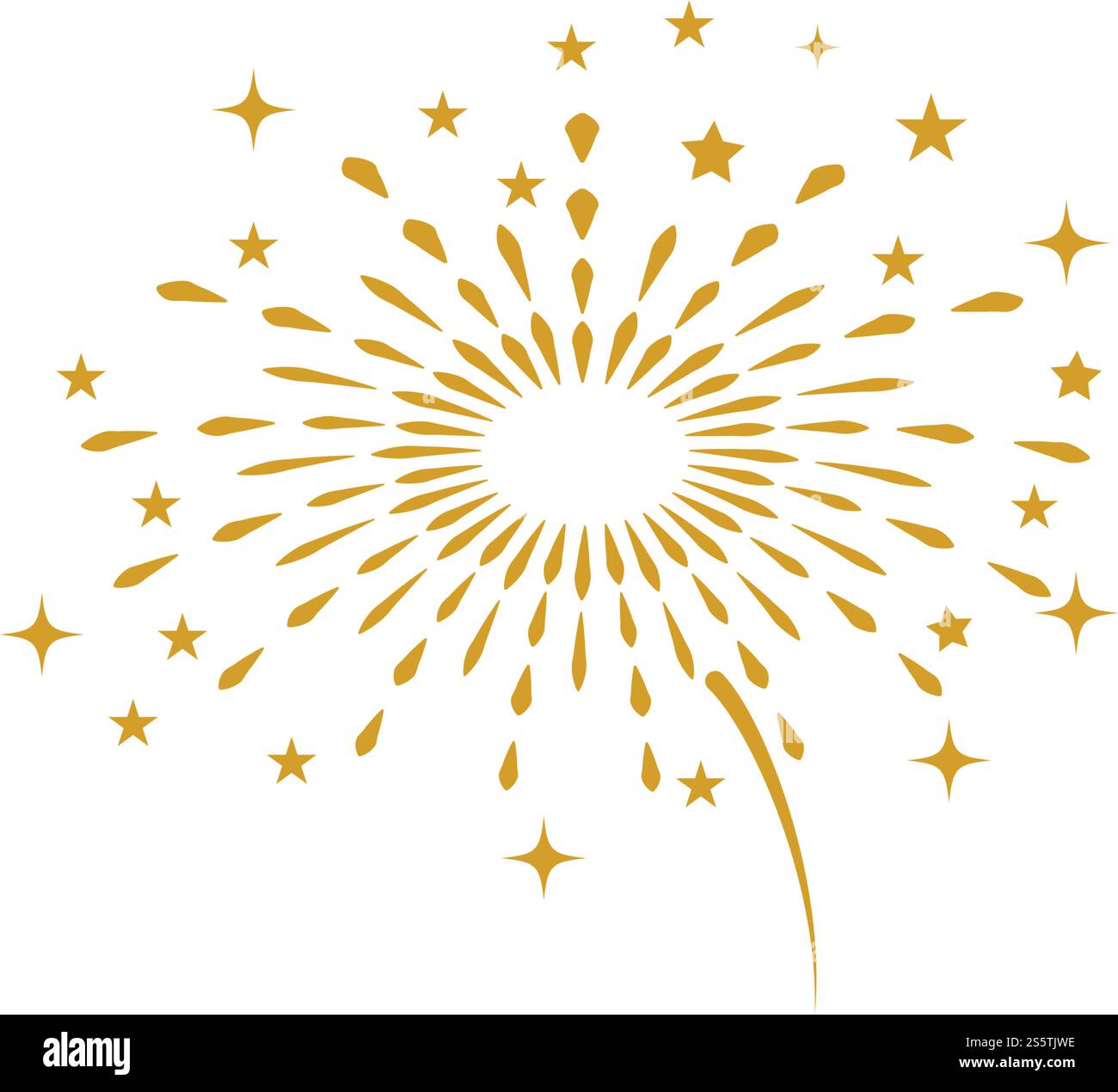 Fireworks Logo Vorlage Vektor Symbol Natur Stock Vektor