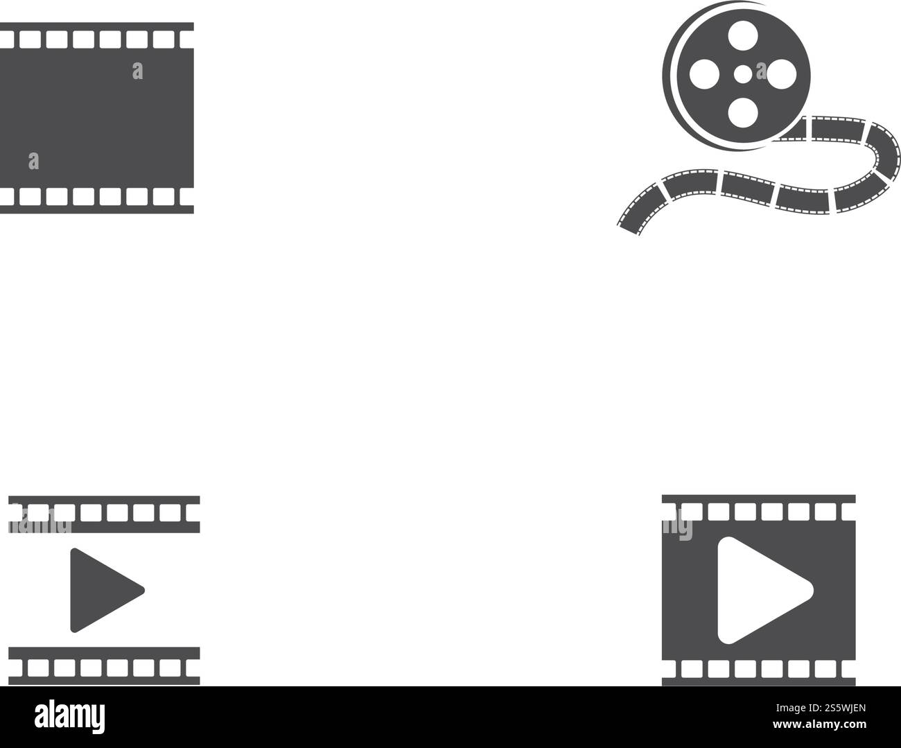 Vorlage für Filmlogos Stock Vektor