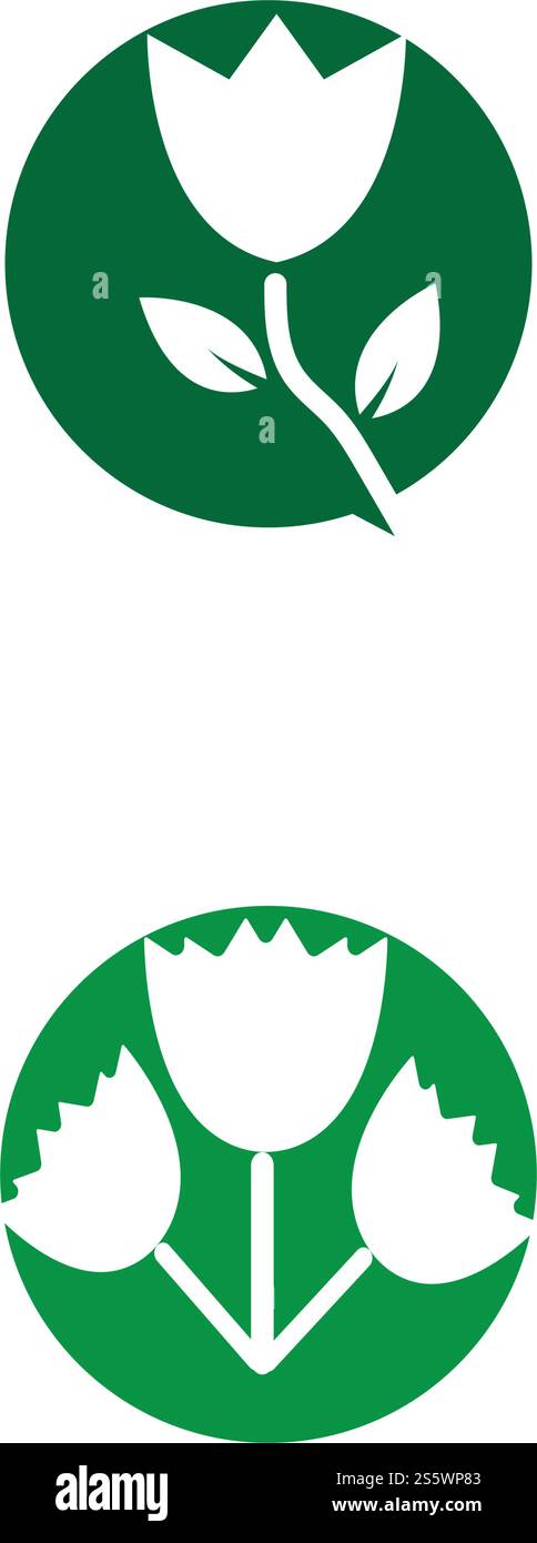 Blume vektor Icon Design vorlage Abbildung Stock Vektor