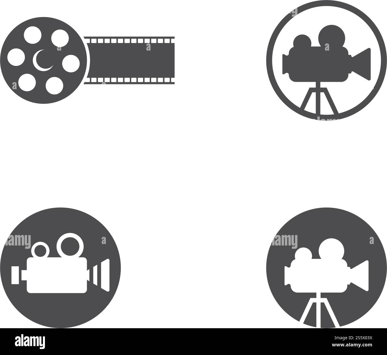 Vektorvorlage für Filmlogos Stock Vektor